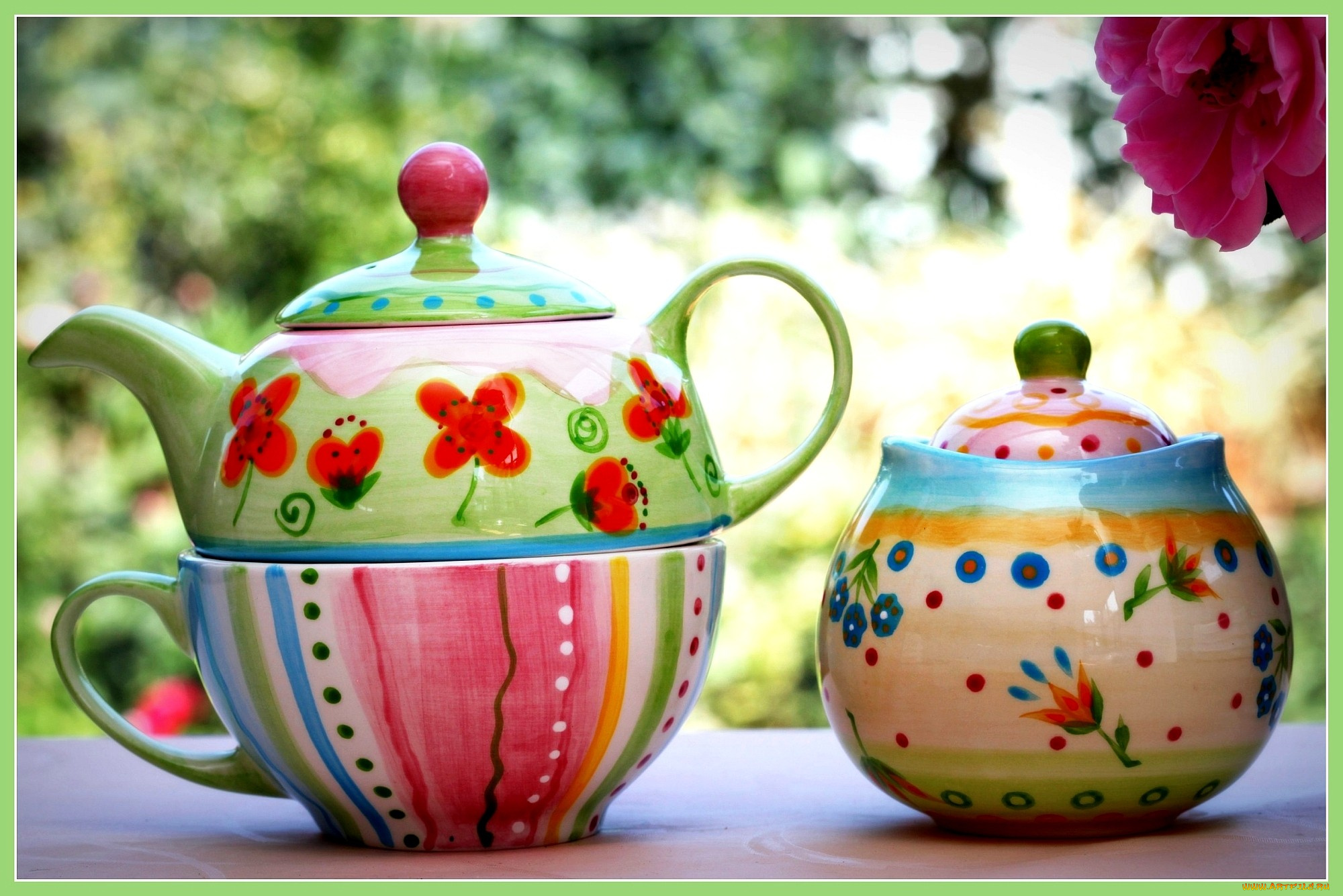 Colourful Spring Teapot