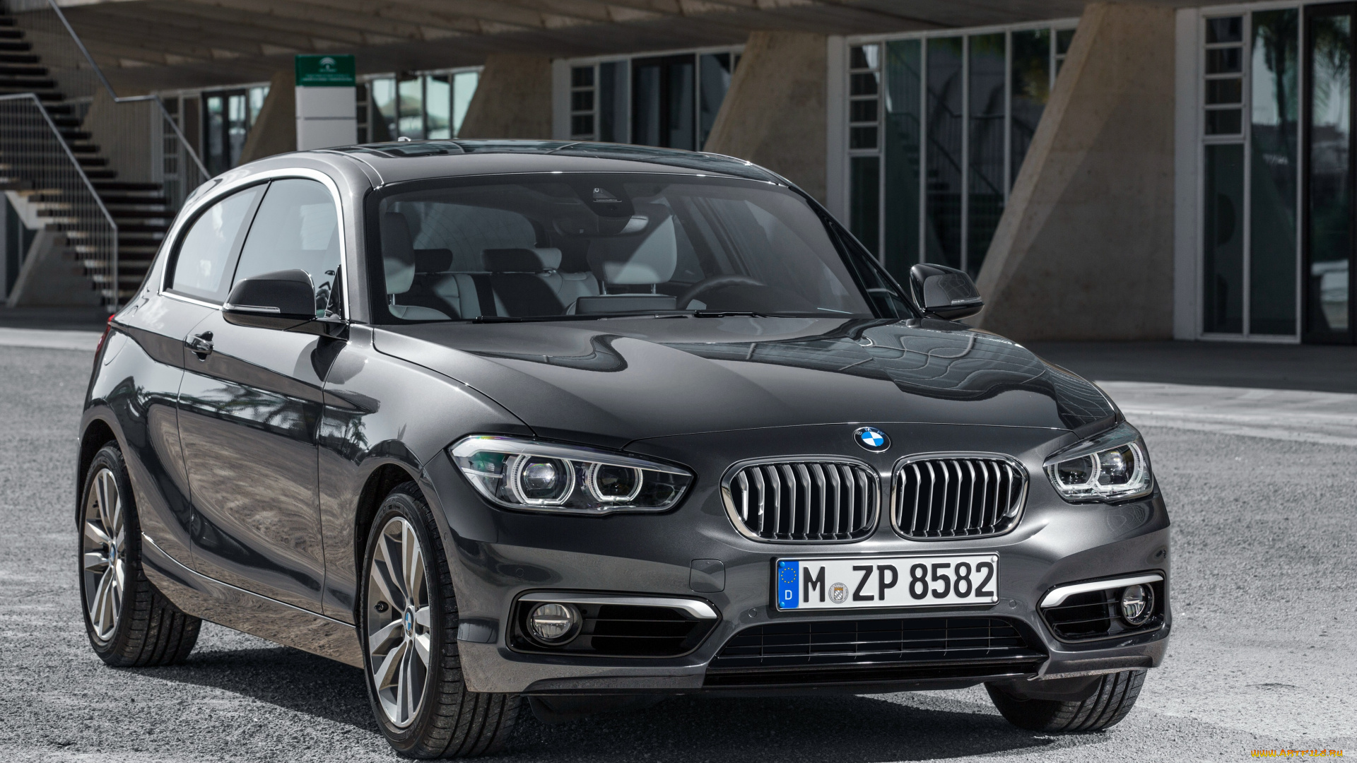 автомобили, bmw, 3-door, темный, urban, line, 120d, f21, 2015г