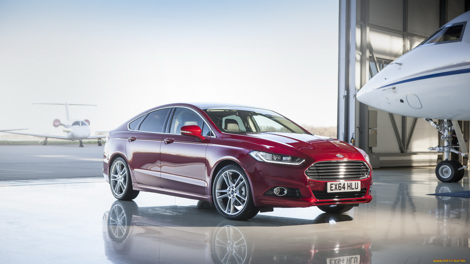 автомобили, ford, красный, 2014г, uk-spec, hatchback, mondeo