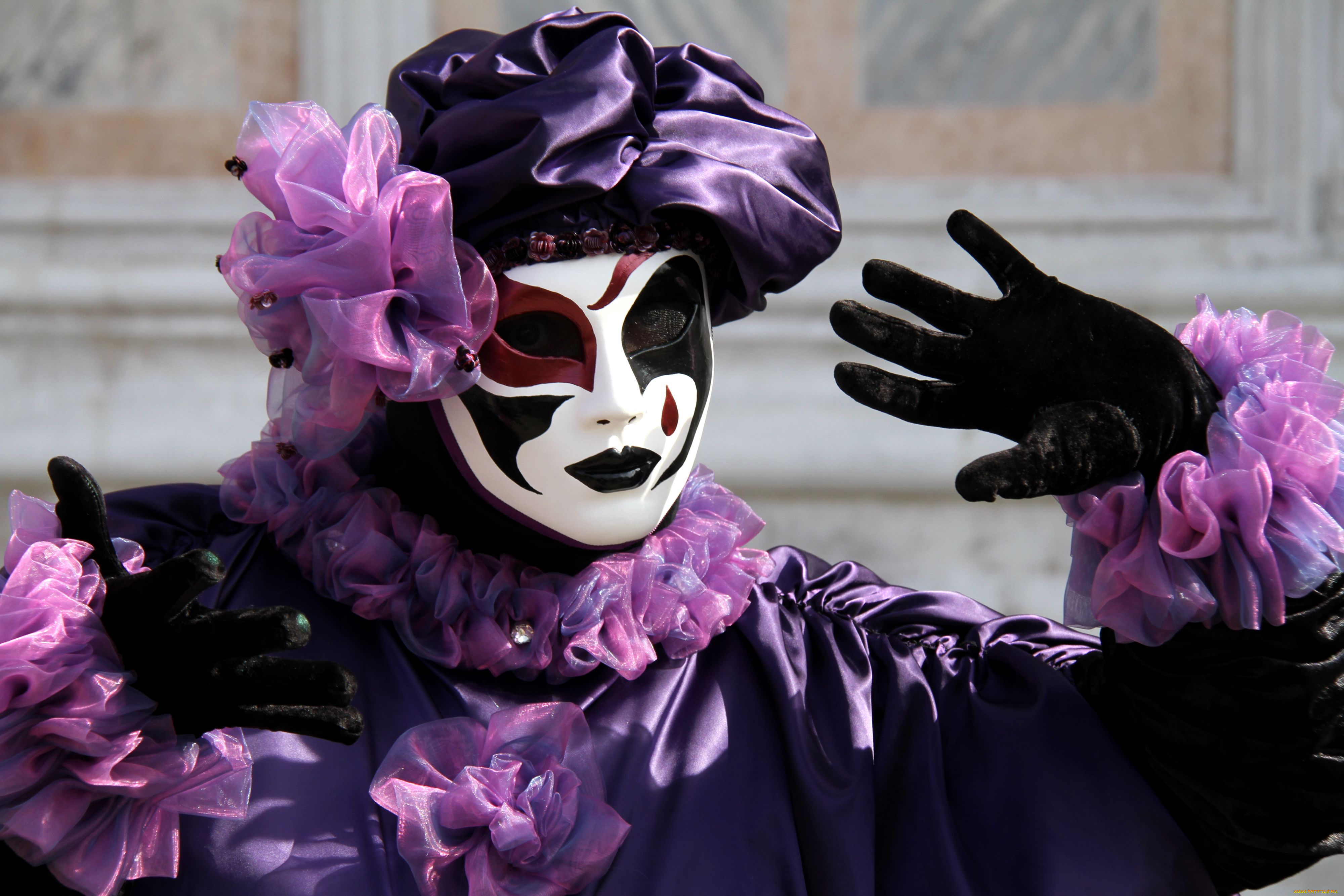 разное, маски, карнавальные, костюмы, берет, фиолетовый, перчатки, венеция, карнавал