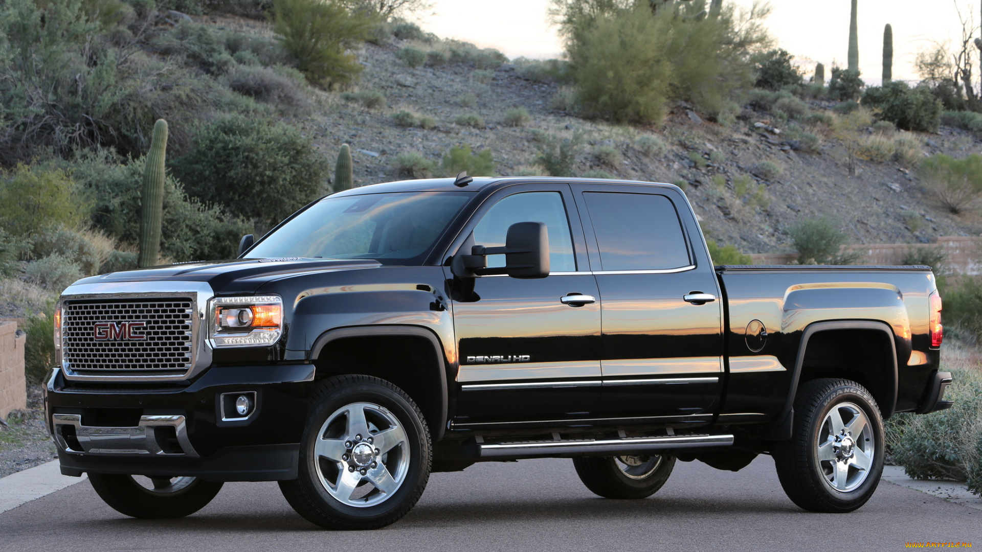 автомобили, gm-gmc, crew, темный, 2014г, gmc, sierra, denali, 2500, hd, cab