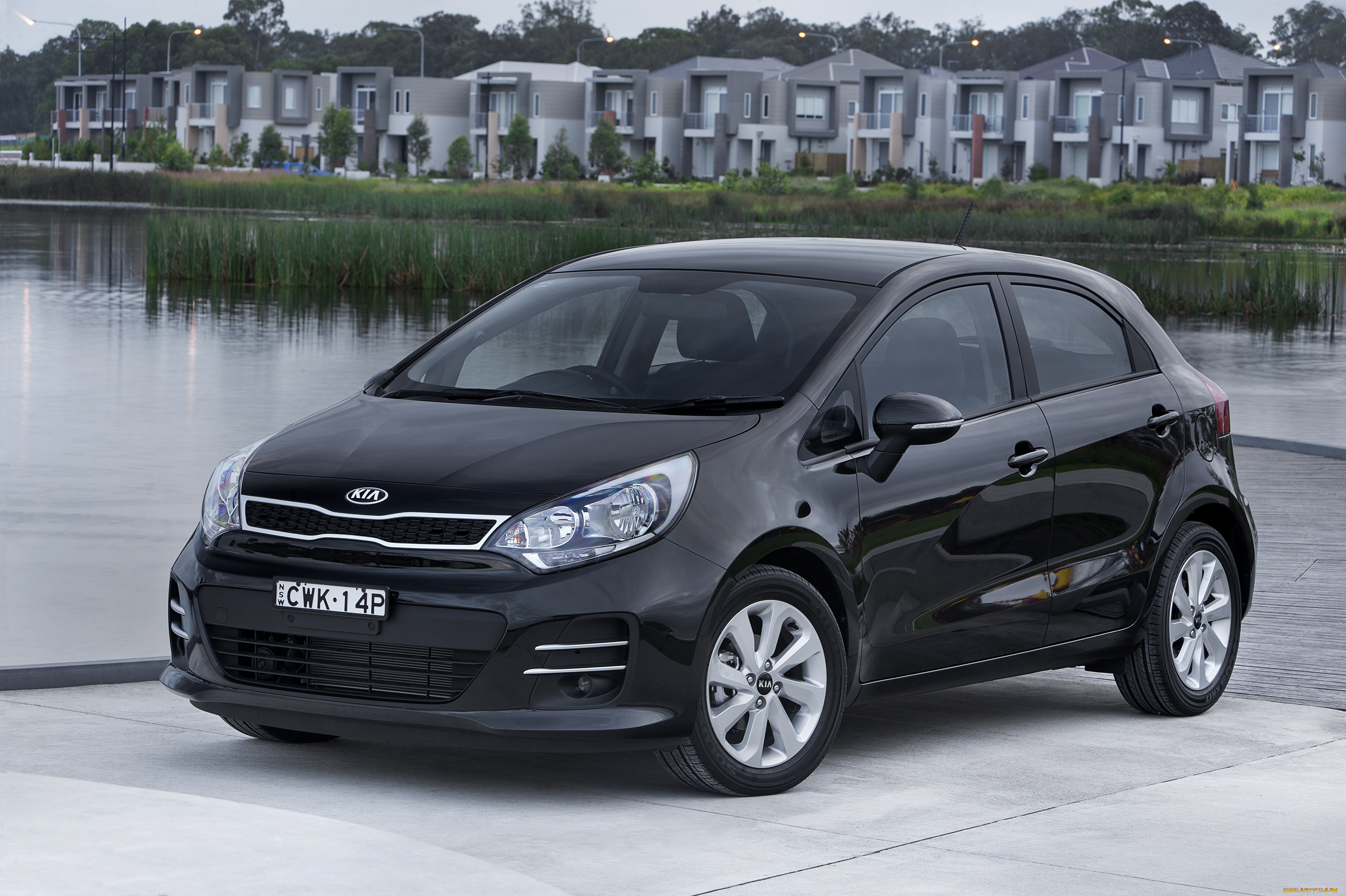 автомобили, kia, ub, 5-door, au-spec, rio, темный, 2015г