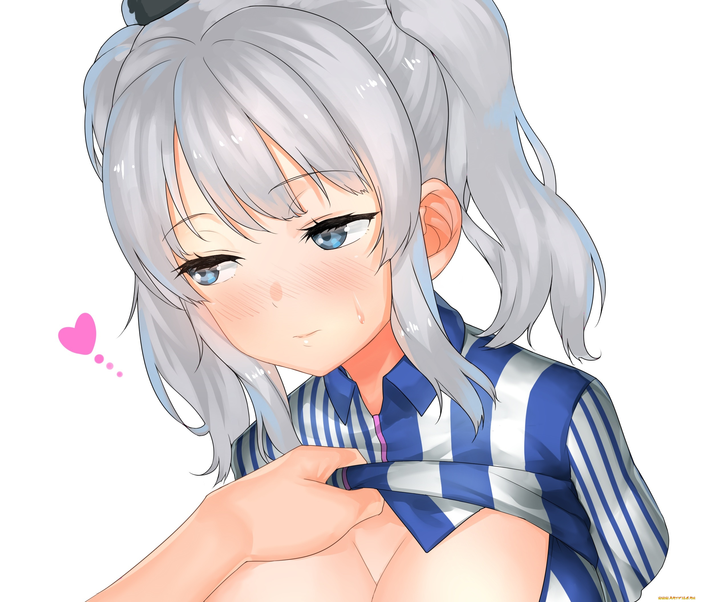 аниме, kantai, collection, девушка, взгляд, фон