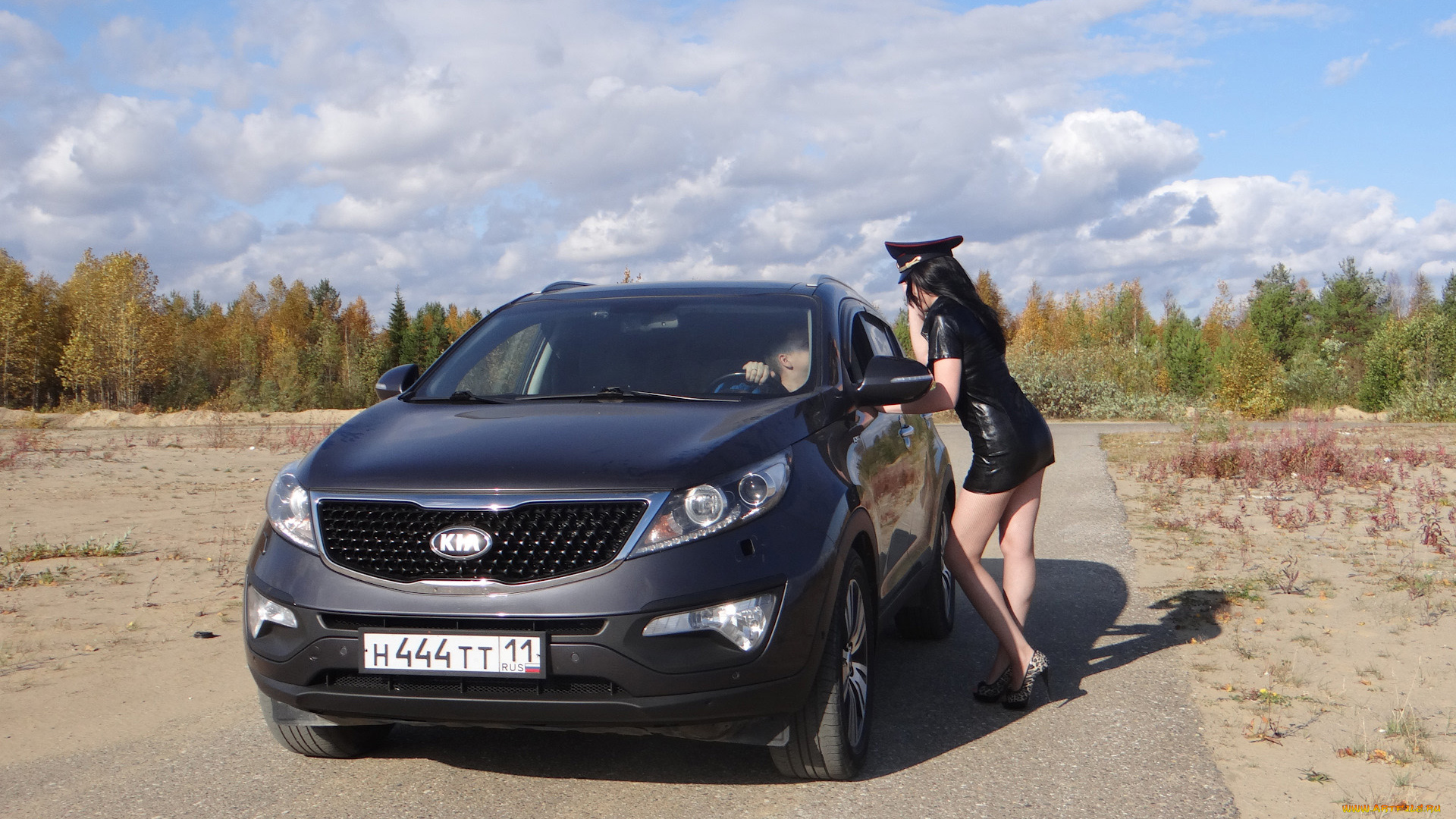 автомобили, -авто, с, девушками, kia, sportage