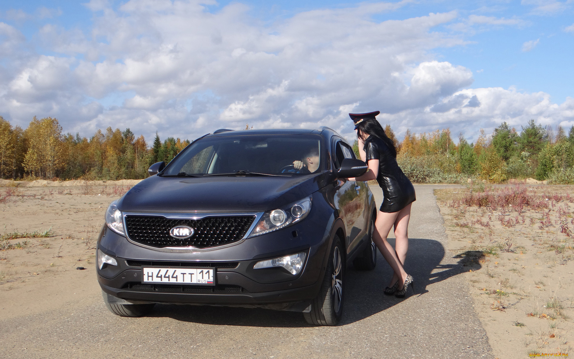 автомобили, -авто, с, девушками, kia, sportage