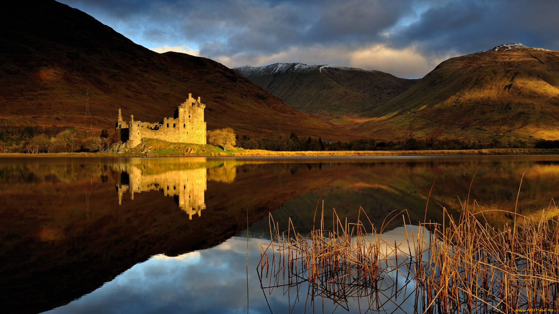 kilchurn, castle, scotland, города, замки, англии, kilchurn, castle