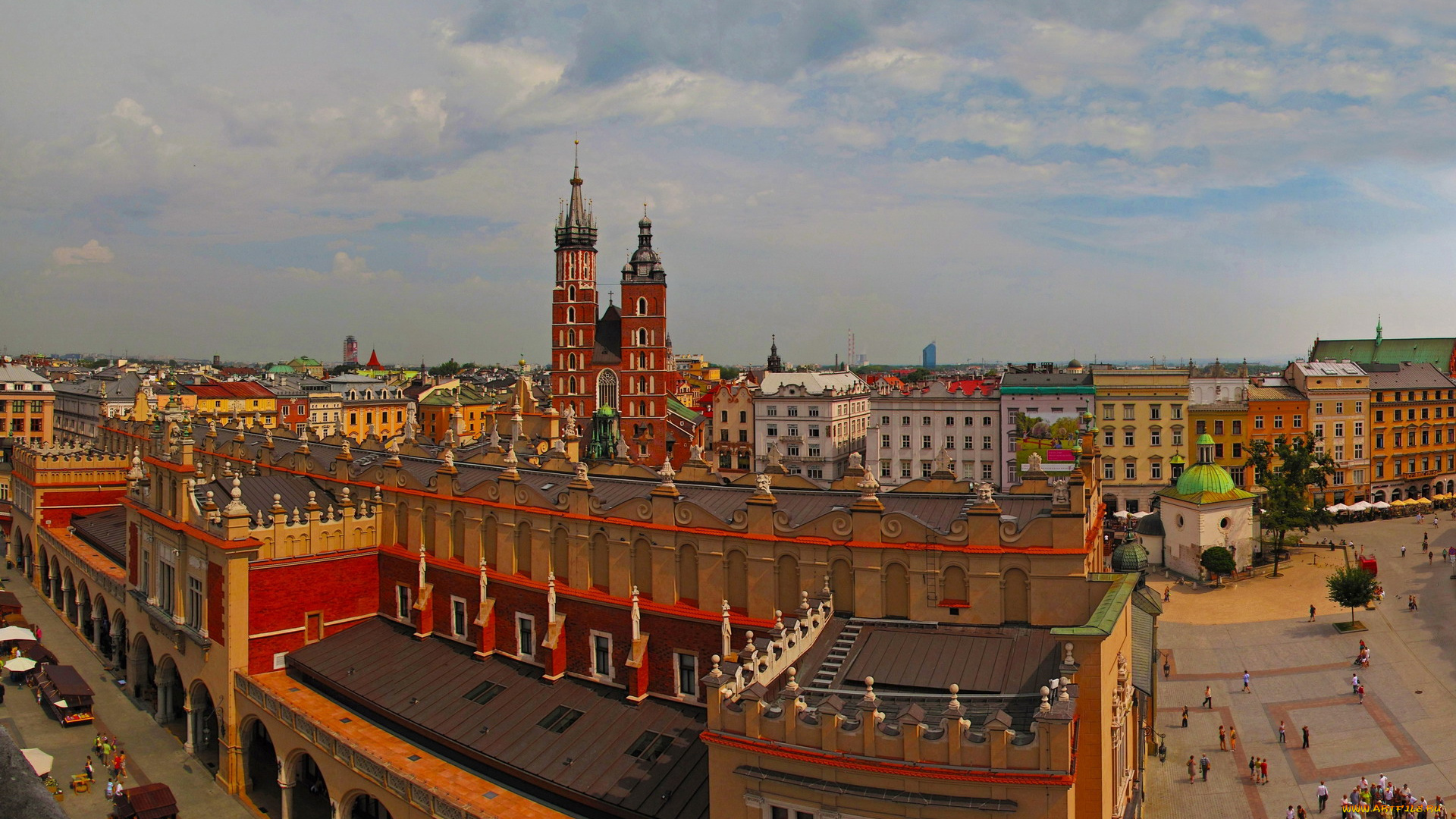 main, square, города, краков, , польша, main, square