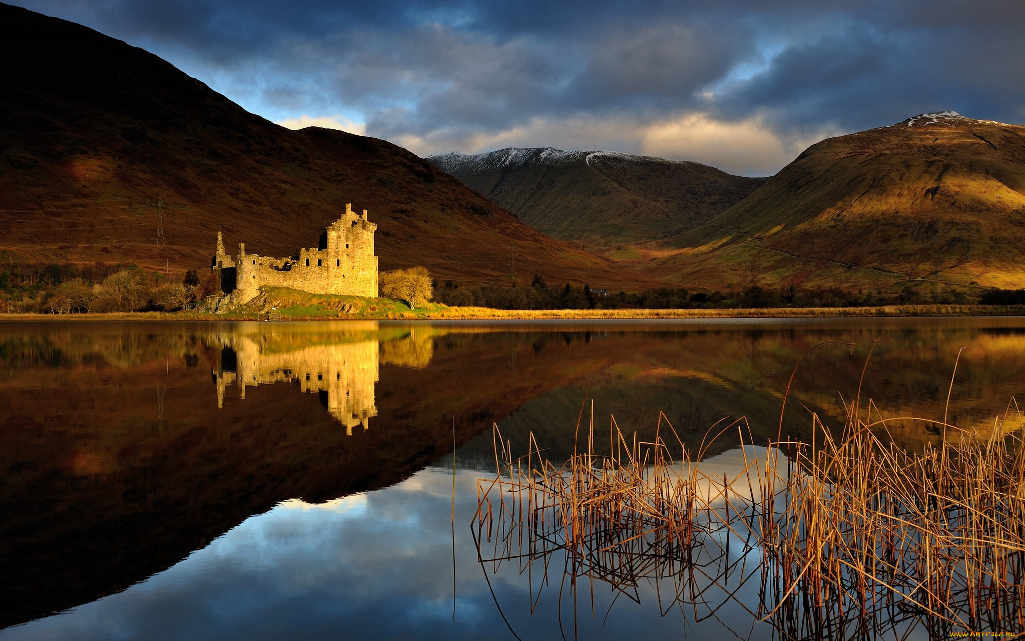 kilchurn, castle, scotland, города, замки, англии, kilchurn, castle