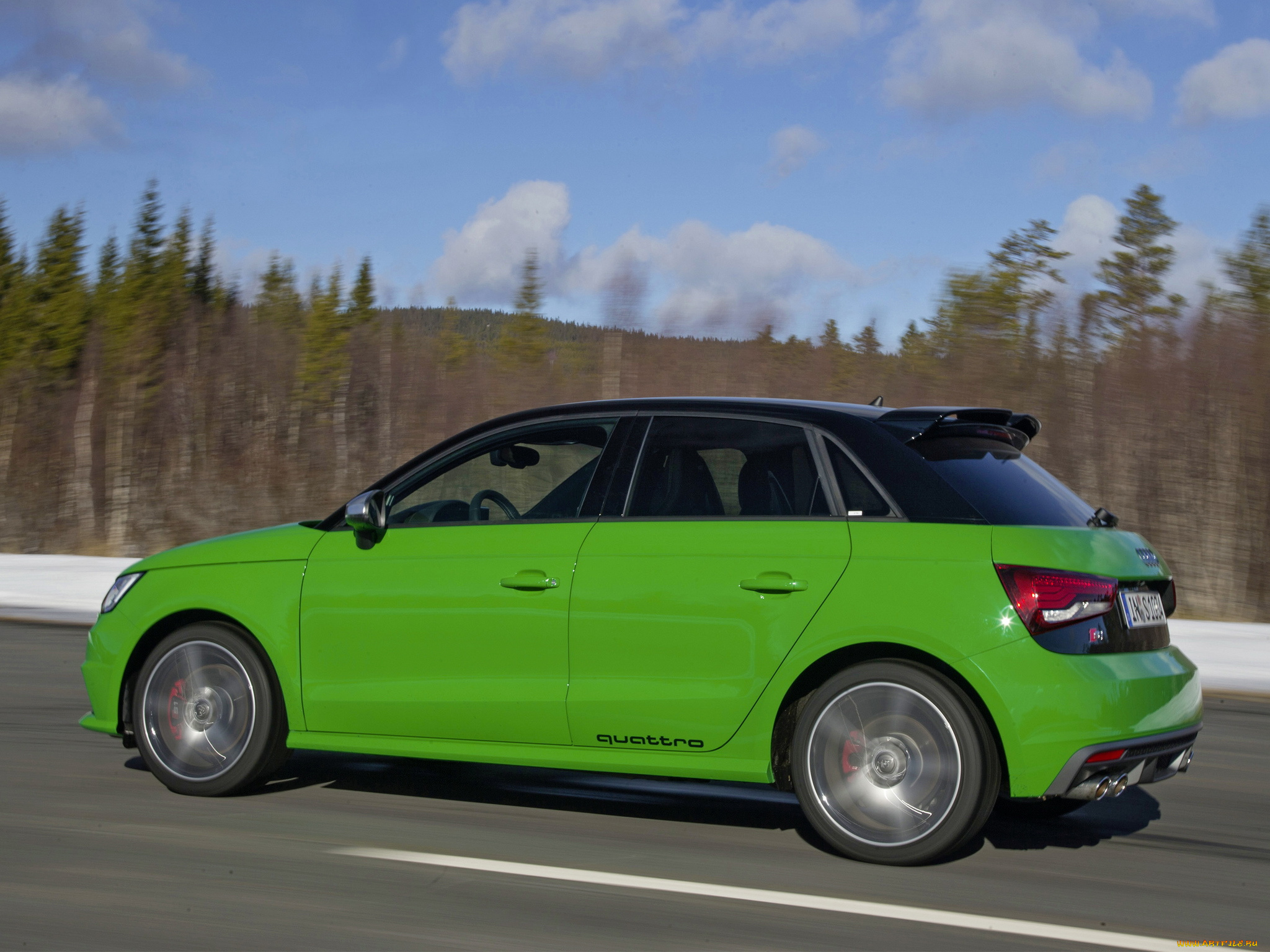 автомобили, audi, 2014, sportback, s1, зеленый