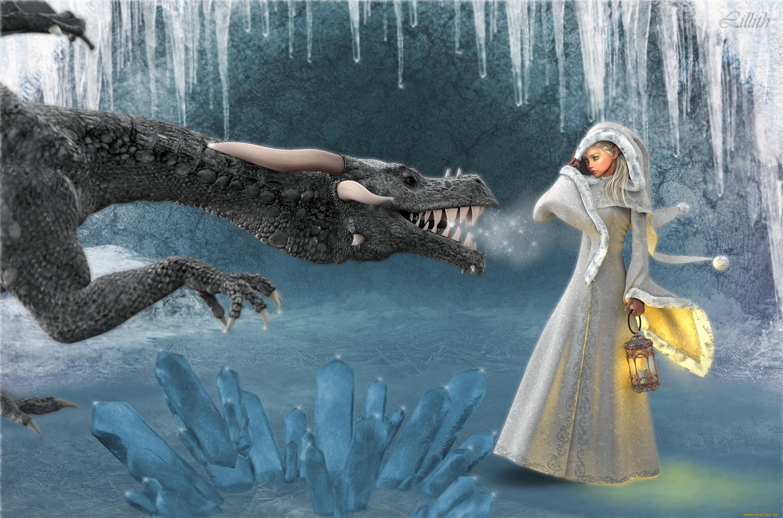 Девушка и зимний дракон