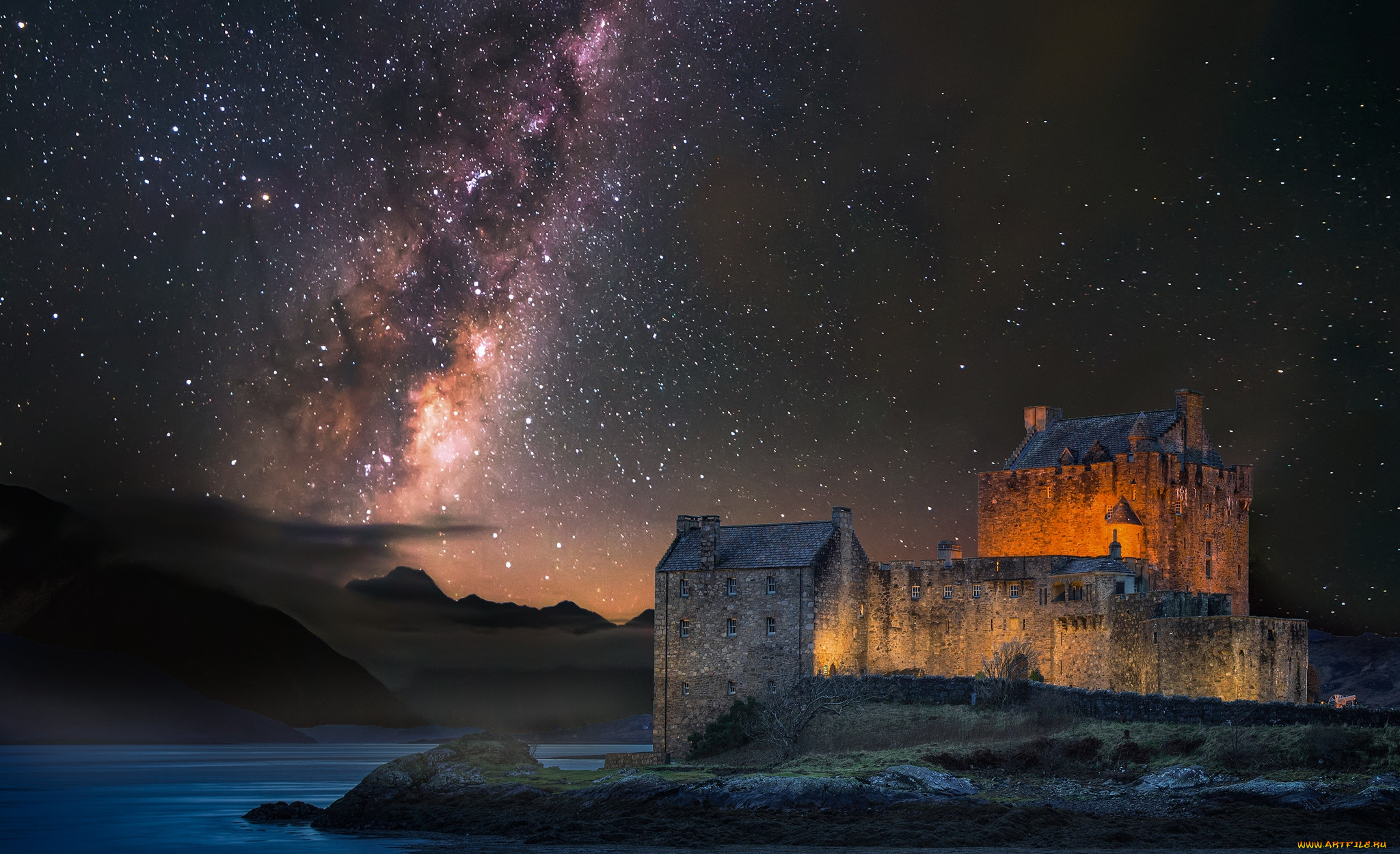 eilean, donan, castle, города, замок, эйлен-донан, , шотландия, замок