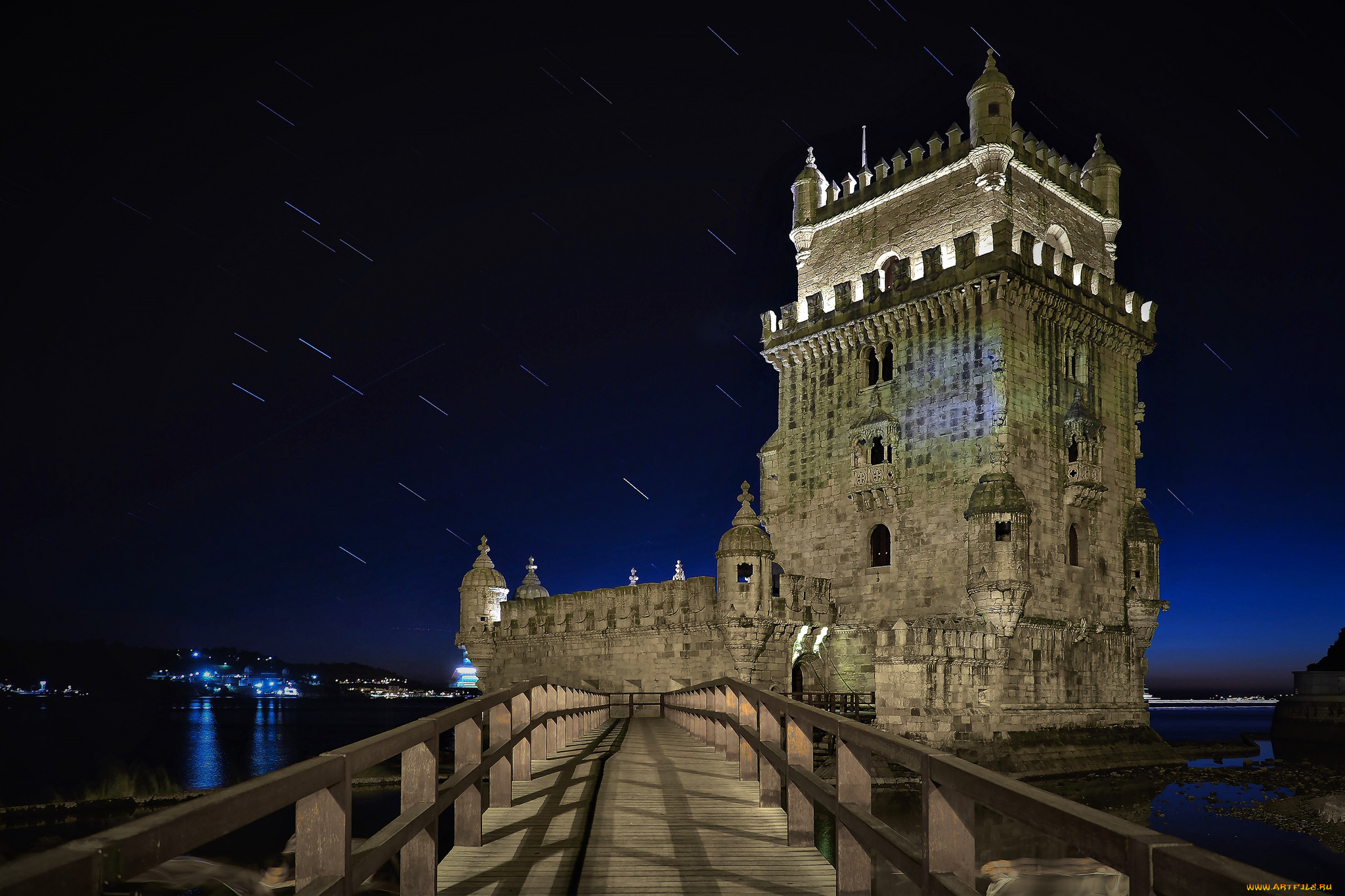 torre, de, belem, lisboa, города, лиссабон, , португалия, простор