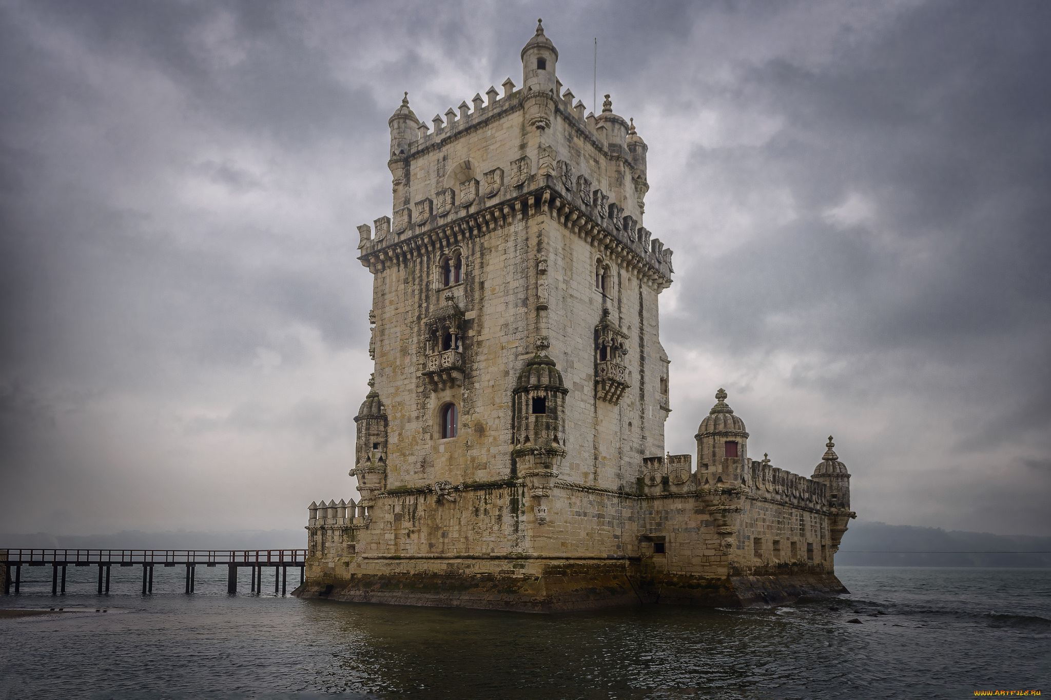 torre, de, belem, lisboa, города, лиссабон, , португалия, простор