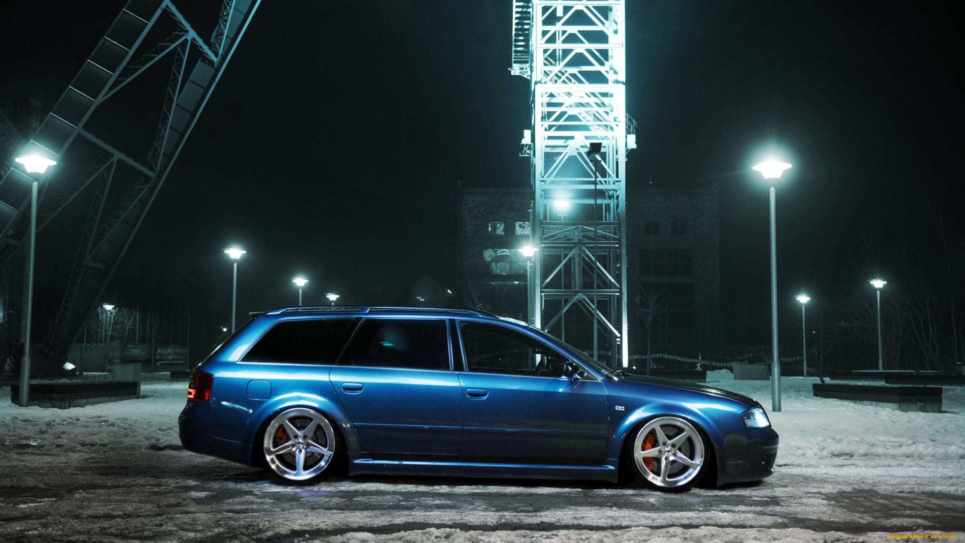 audi, s6, avant, автомобили, audi, s6, tuning, blue, stance, avant