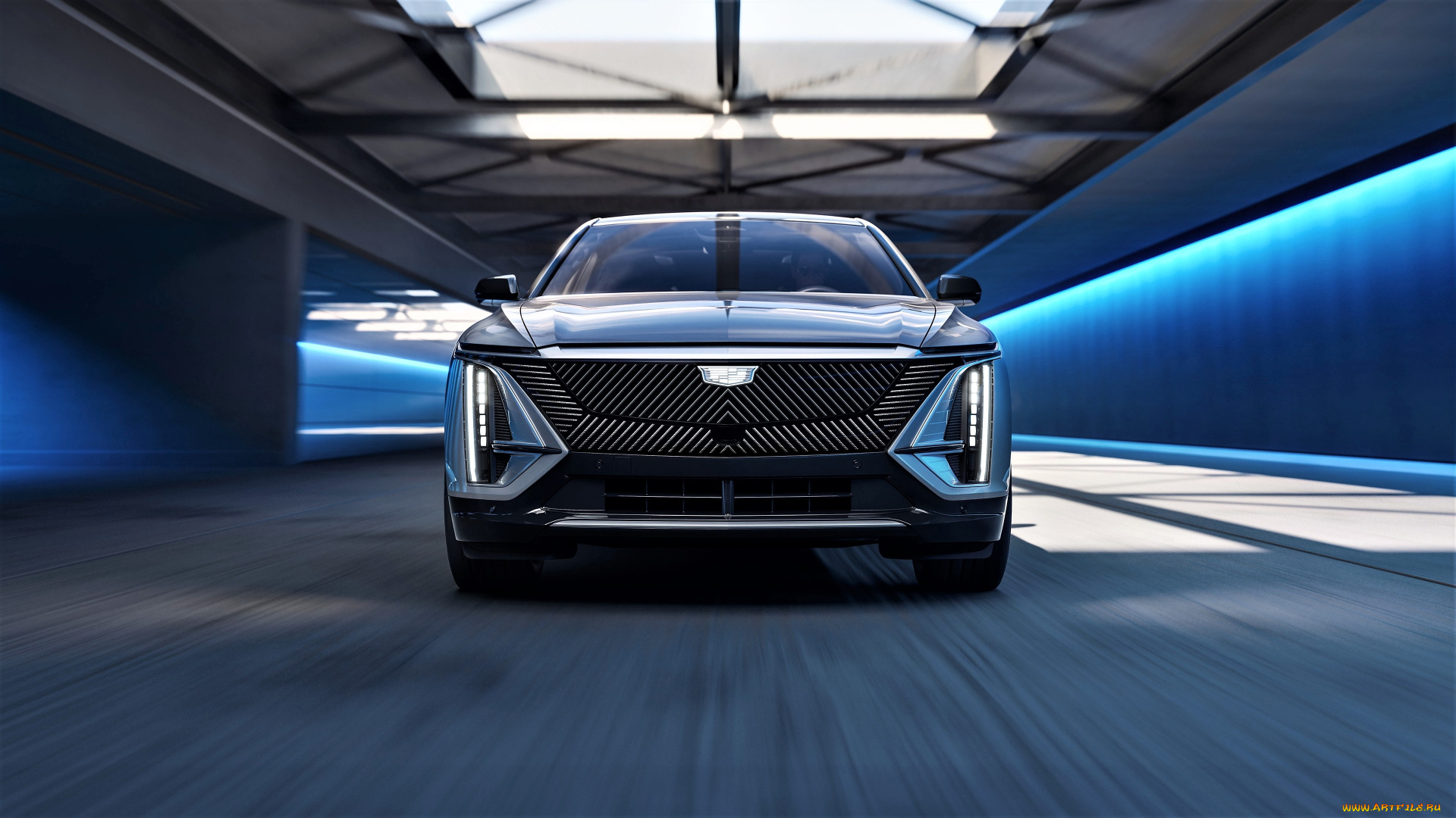 cadillac, lyriq, tech, 2023, автомобили, cadillac, темный, тоннель