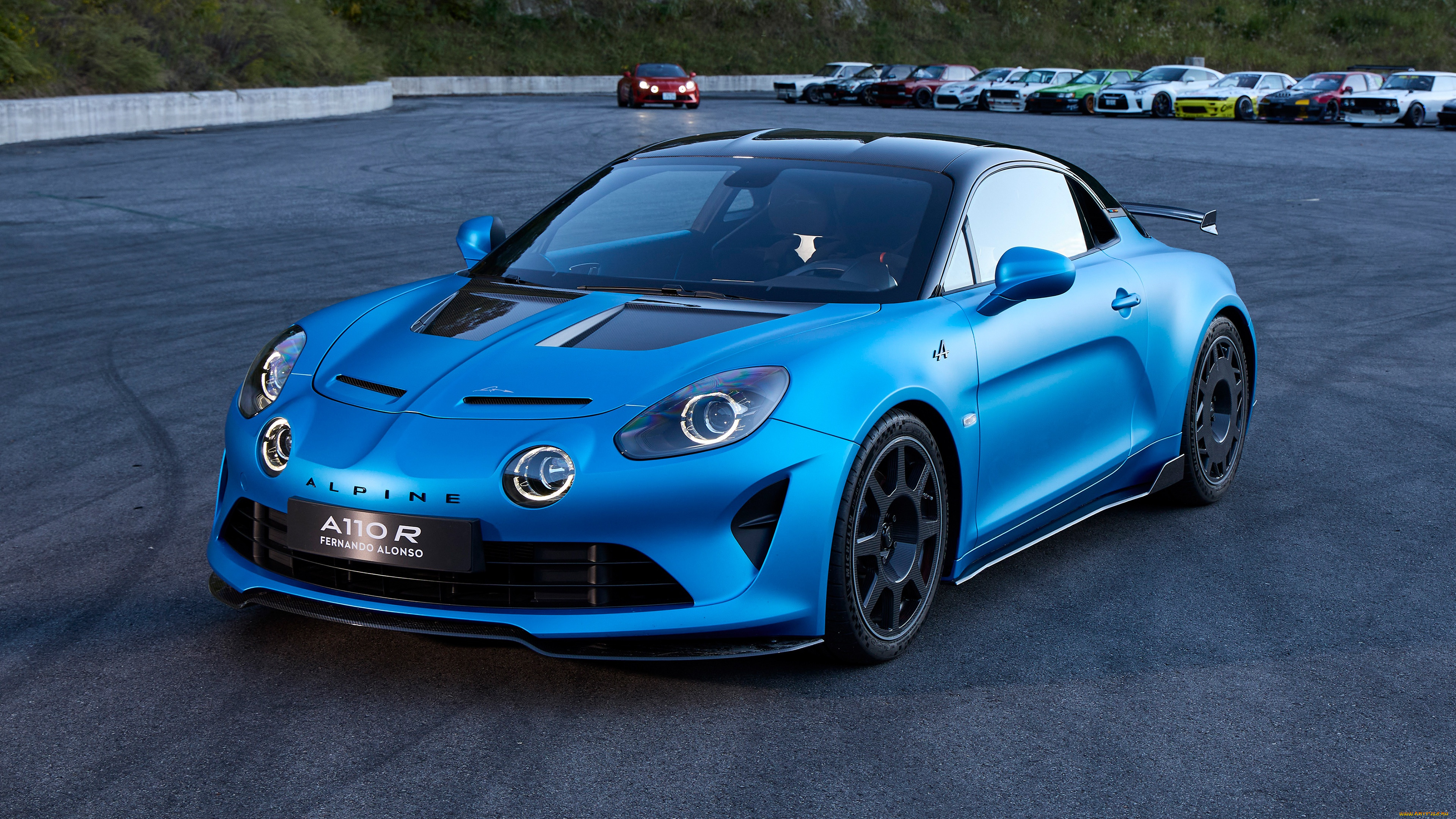 alpine, a110, r, fernando, alonso, 2022, автомобили, alpine, a110r, fernando, alonso, синий, спортивный