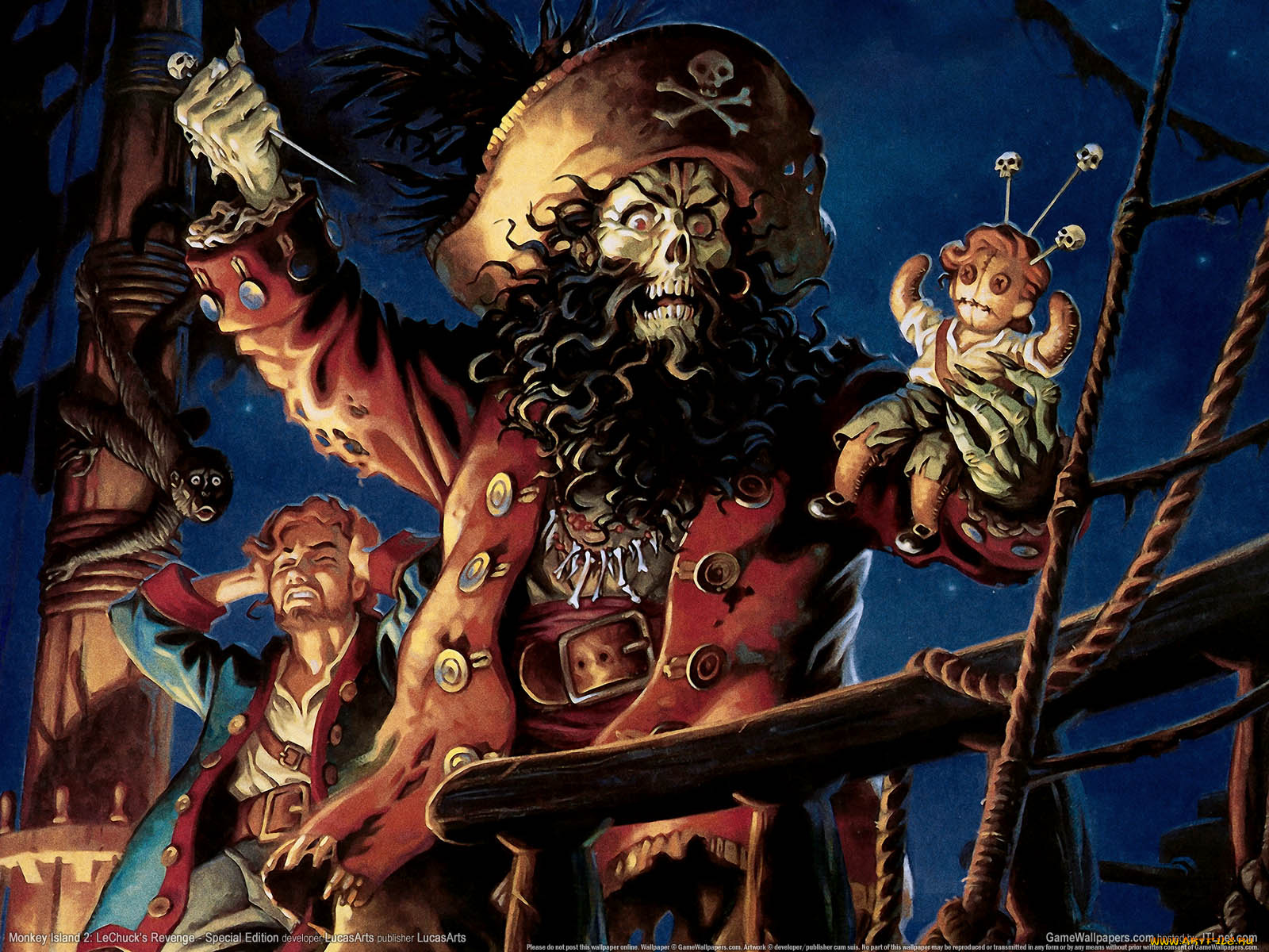 monkey, island, lechuck`s, revenge, special, edition, видео, игры