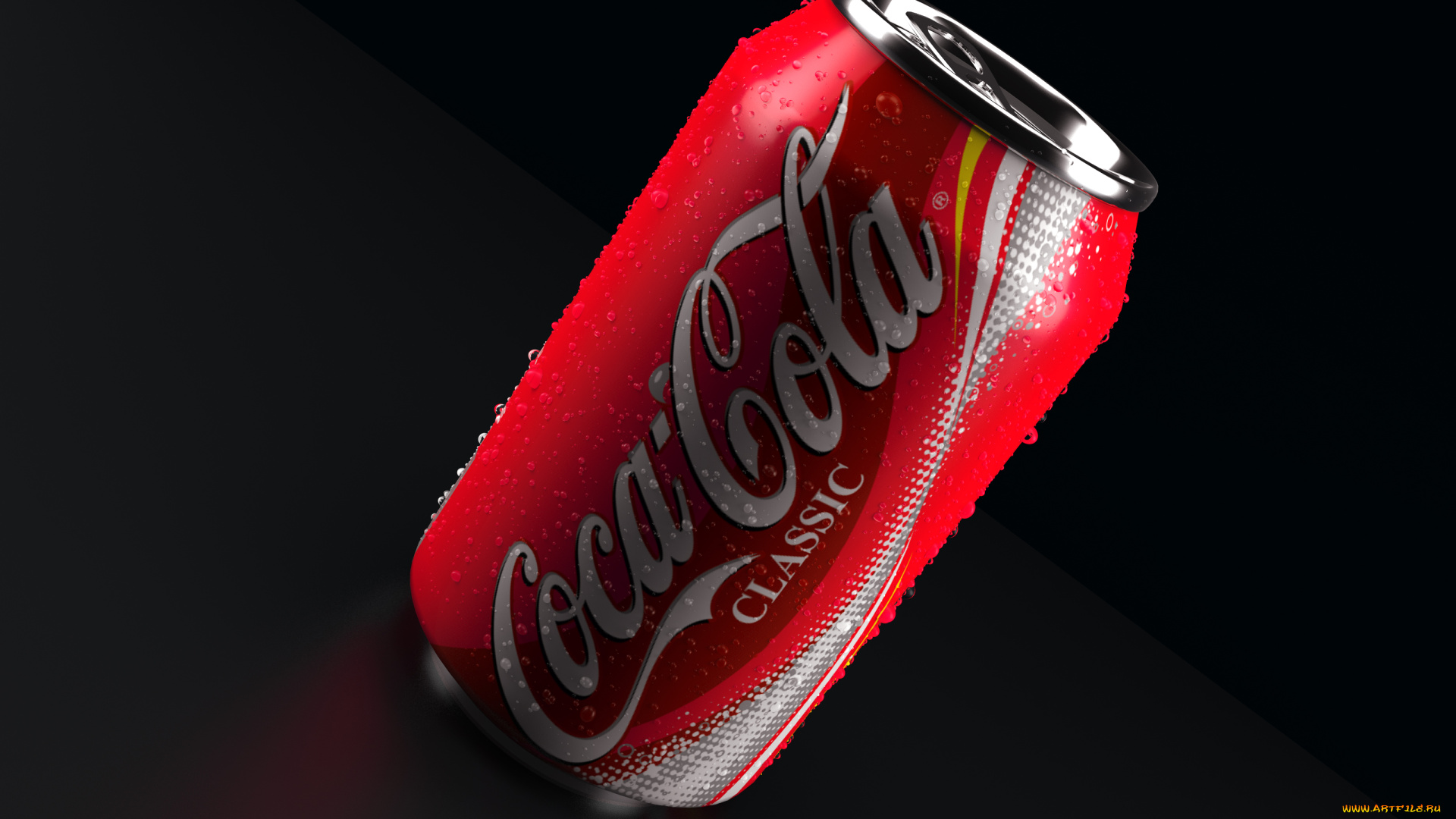 бренды, coca-cola, капли, банка