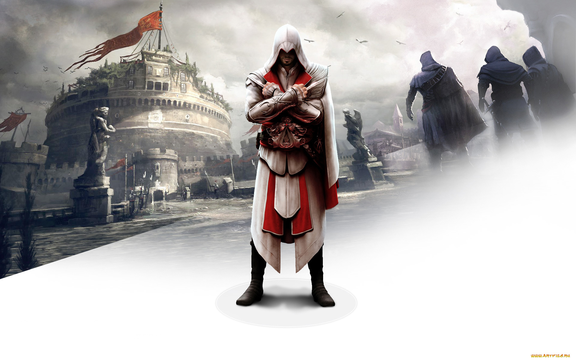 assassin`s, creed, , brotherhood, видео, игры, ассасин