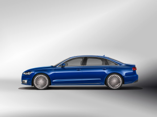 Картинка автомобили audi синий 2015г a6 l e-tron 4g c7