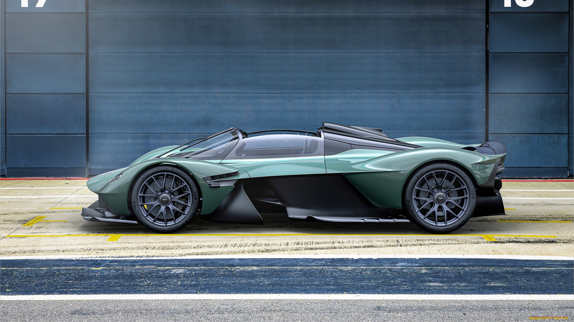 aston, martin, valkyrie, spider, автомобили, aston, martin, зеленый