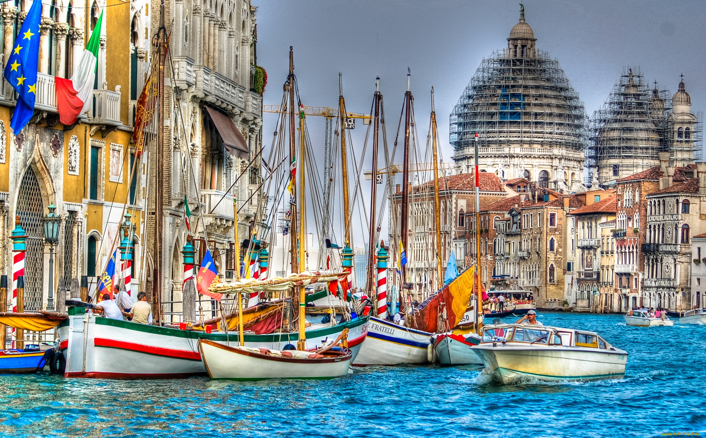 венеция, корабли, порты, причалы, яхты, лодки, италия, канал