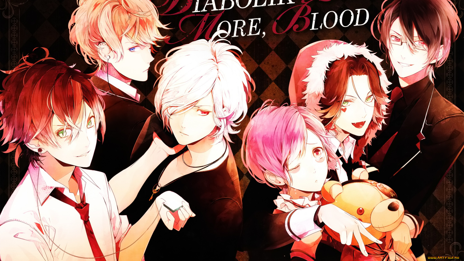 аниме, diabolik, lovers, вампиры, парни