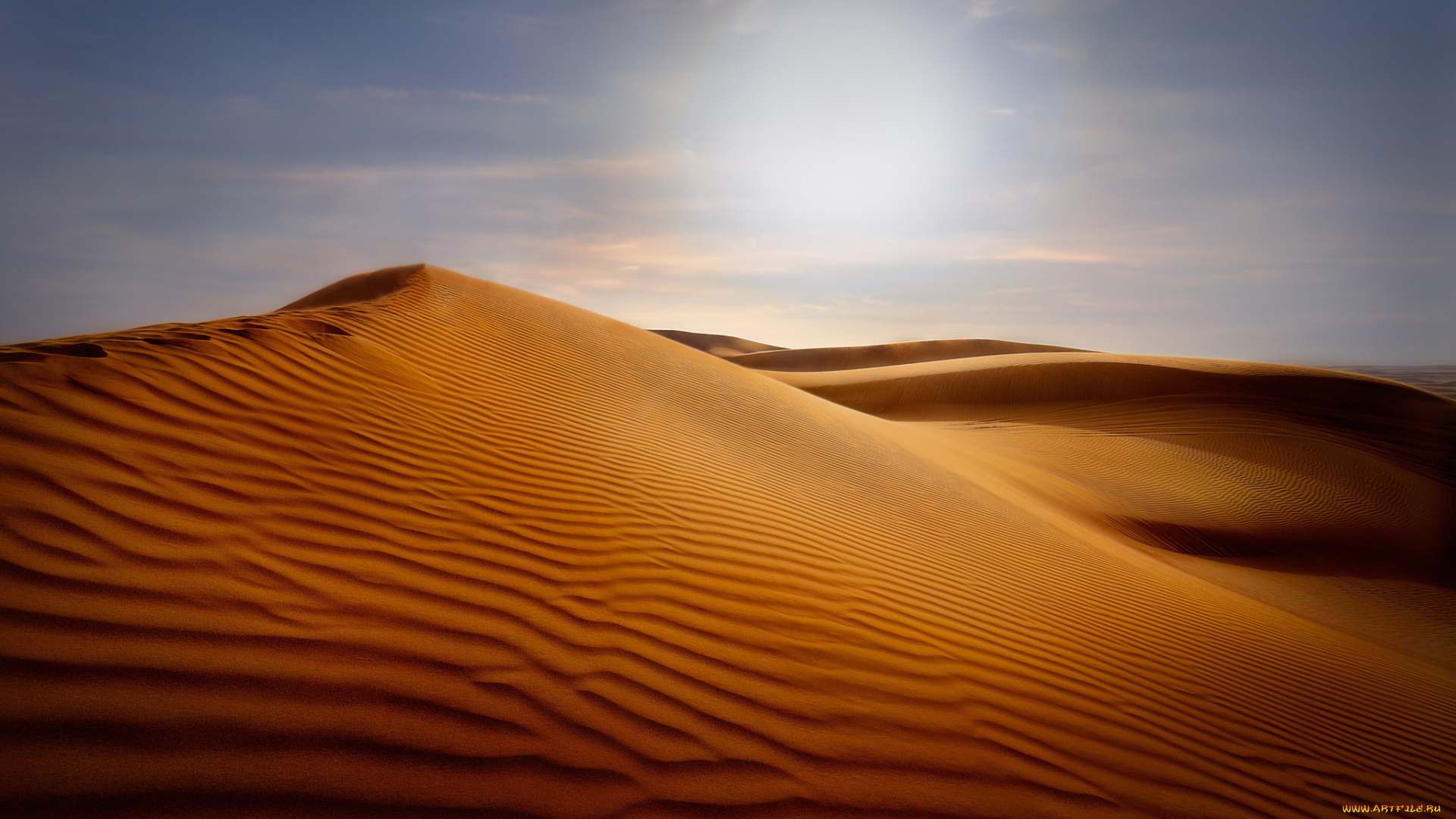 природа, пустыни, небо, песок, дюны, барханы, пустыня