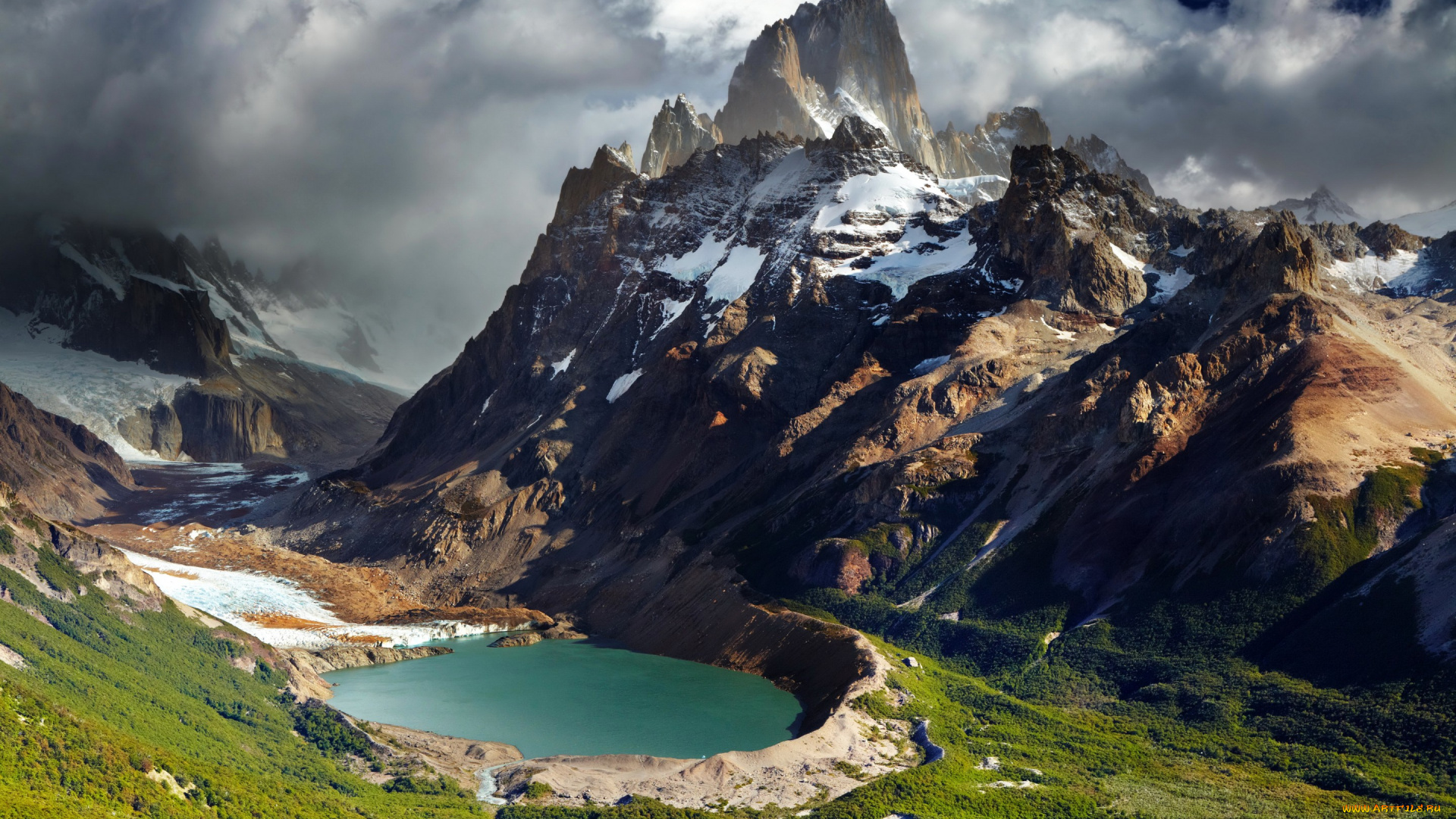 природа, реки, озера, панорама, ущелье, озеро, горы, patagonia, аргентина