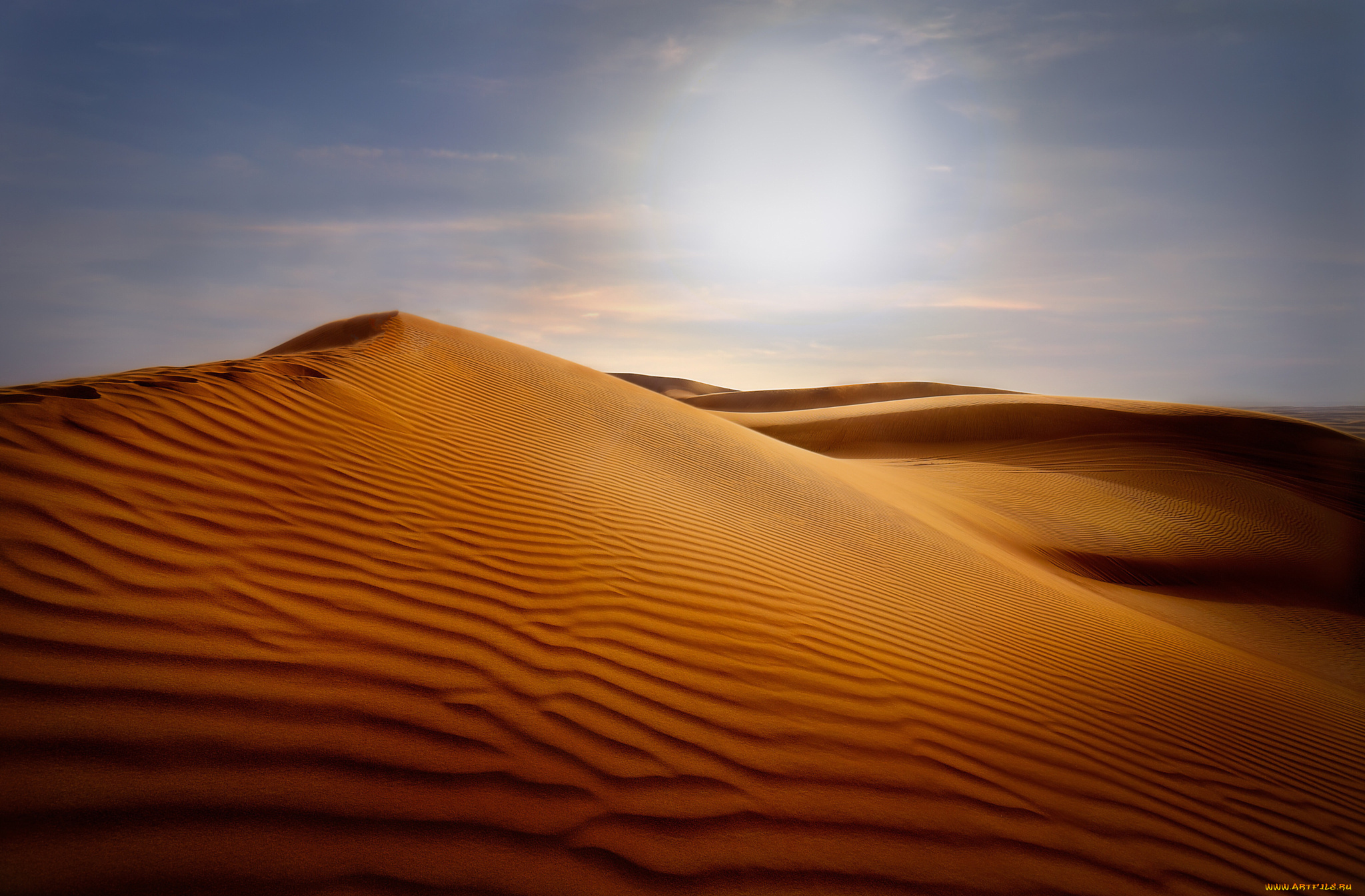 природа, пустыни, небо, песок, дюны, барханы, пустыня