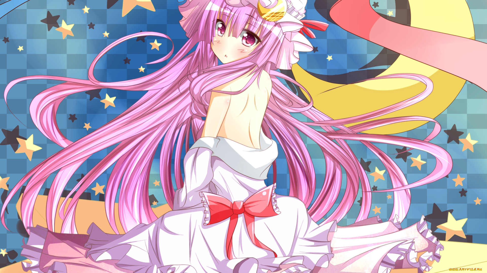 patchouli, knowledge, аниме, touhou