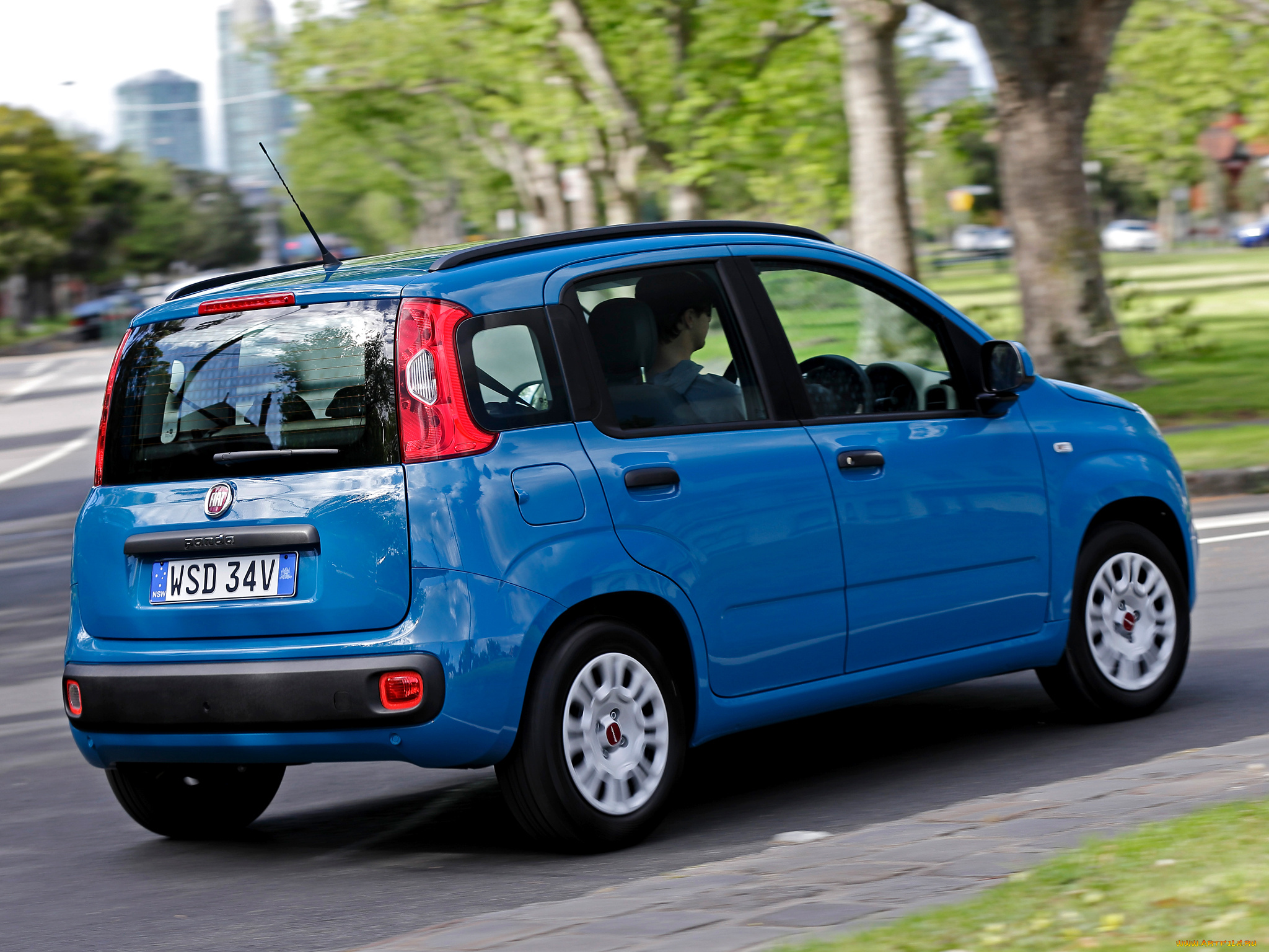 автомобили, fiat, panda, синий, 2013г, 319, au-spec