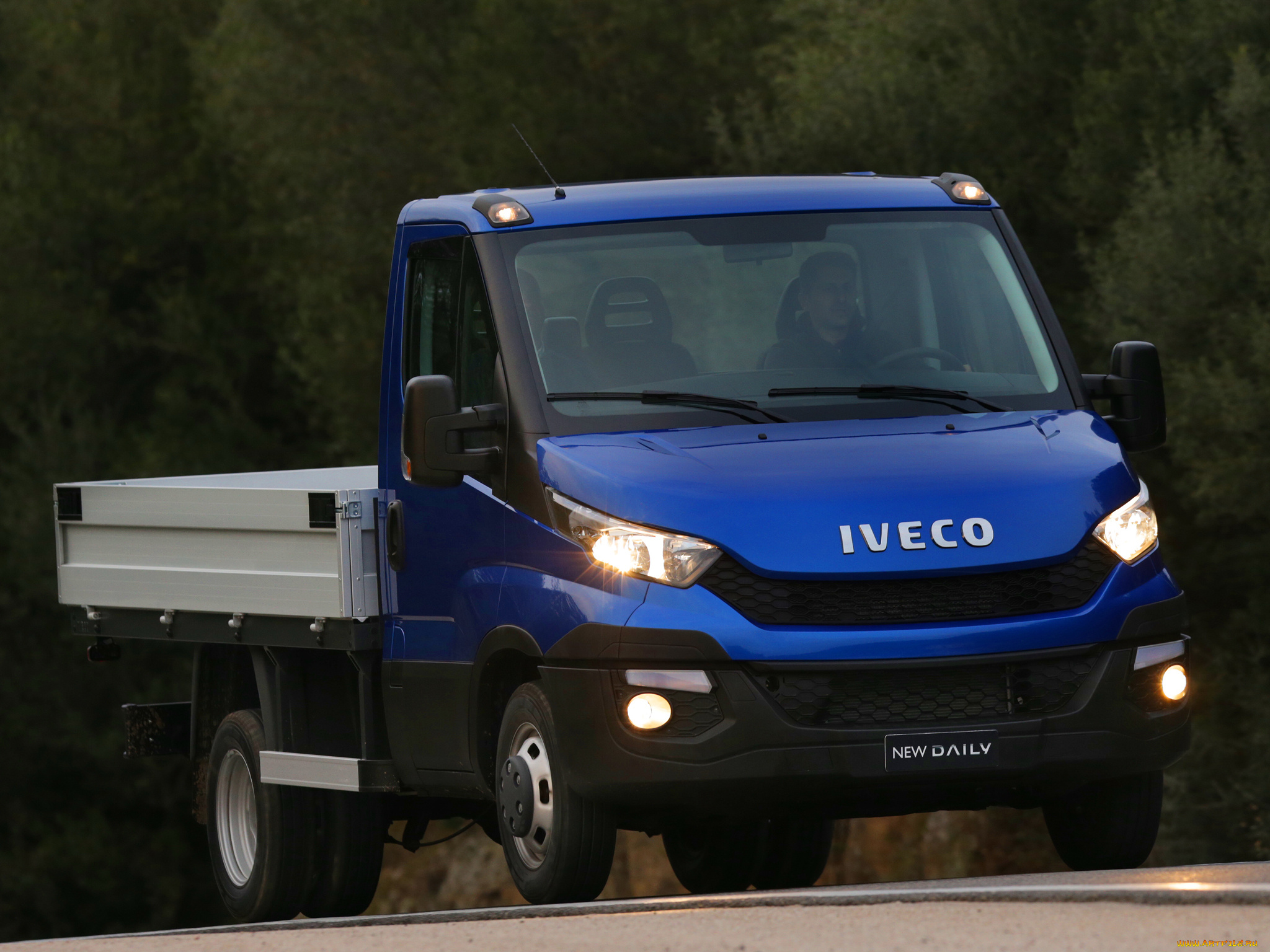 автомобили, iveco, синий, 2014г, cab, chassis, daily, 35