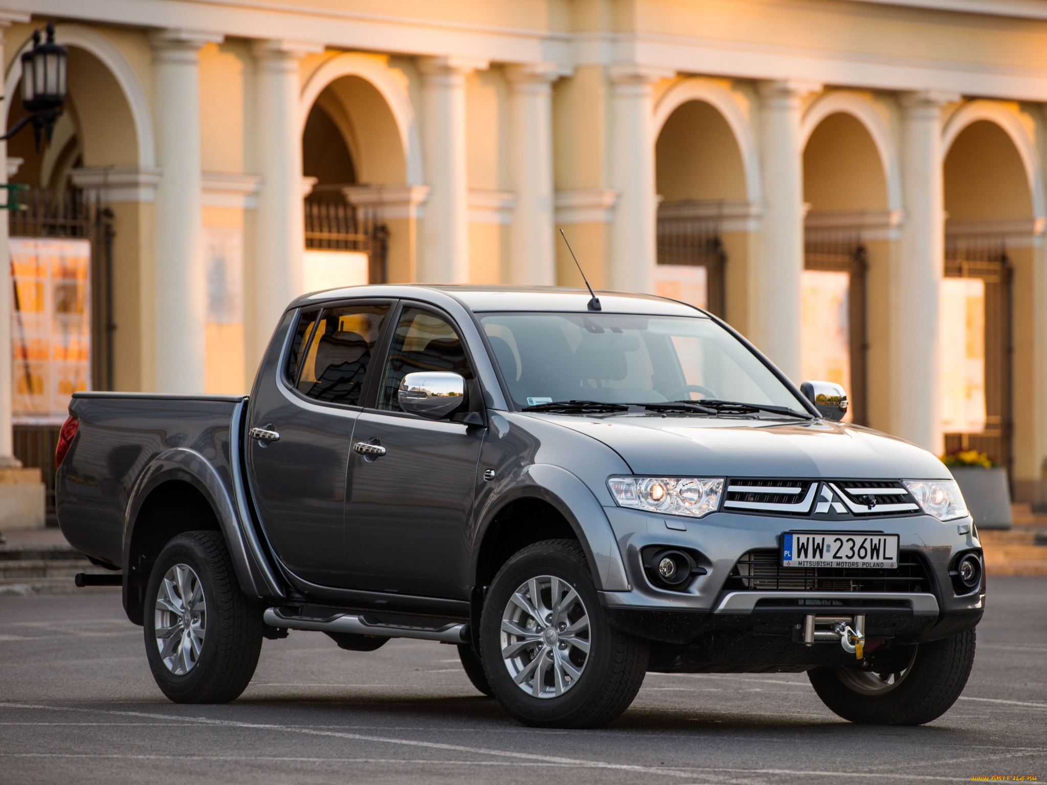 автомобили, mitsubishi, l200, темный, 2014г, cab, double