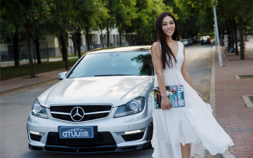 Картинка автомобили авто+с+девушками азиаткеа девушка автомобиль