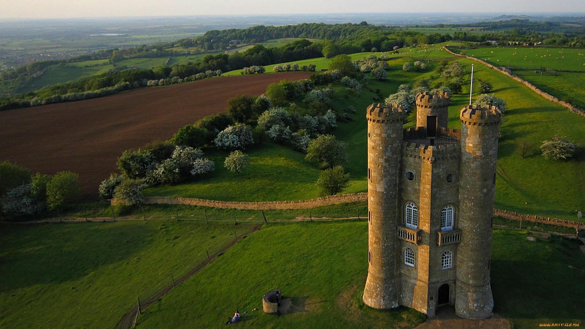 broadway, tower, in, worcestershire, england, города, -, дворцы, , замки, , крепости, башня