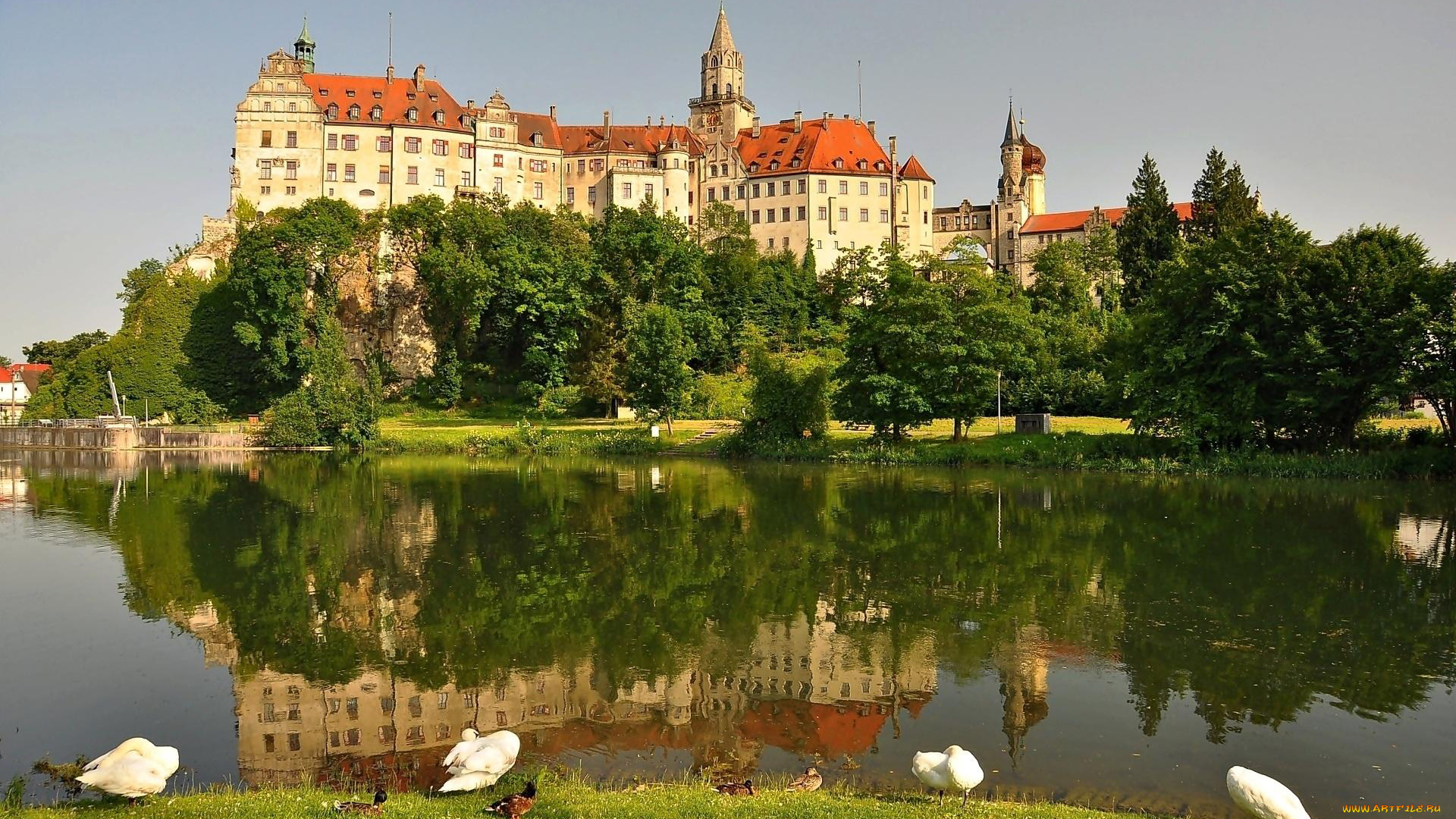 castle, sigmaringen, города, замки, германии, castle, sigmaringen