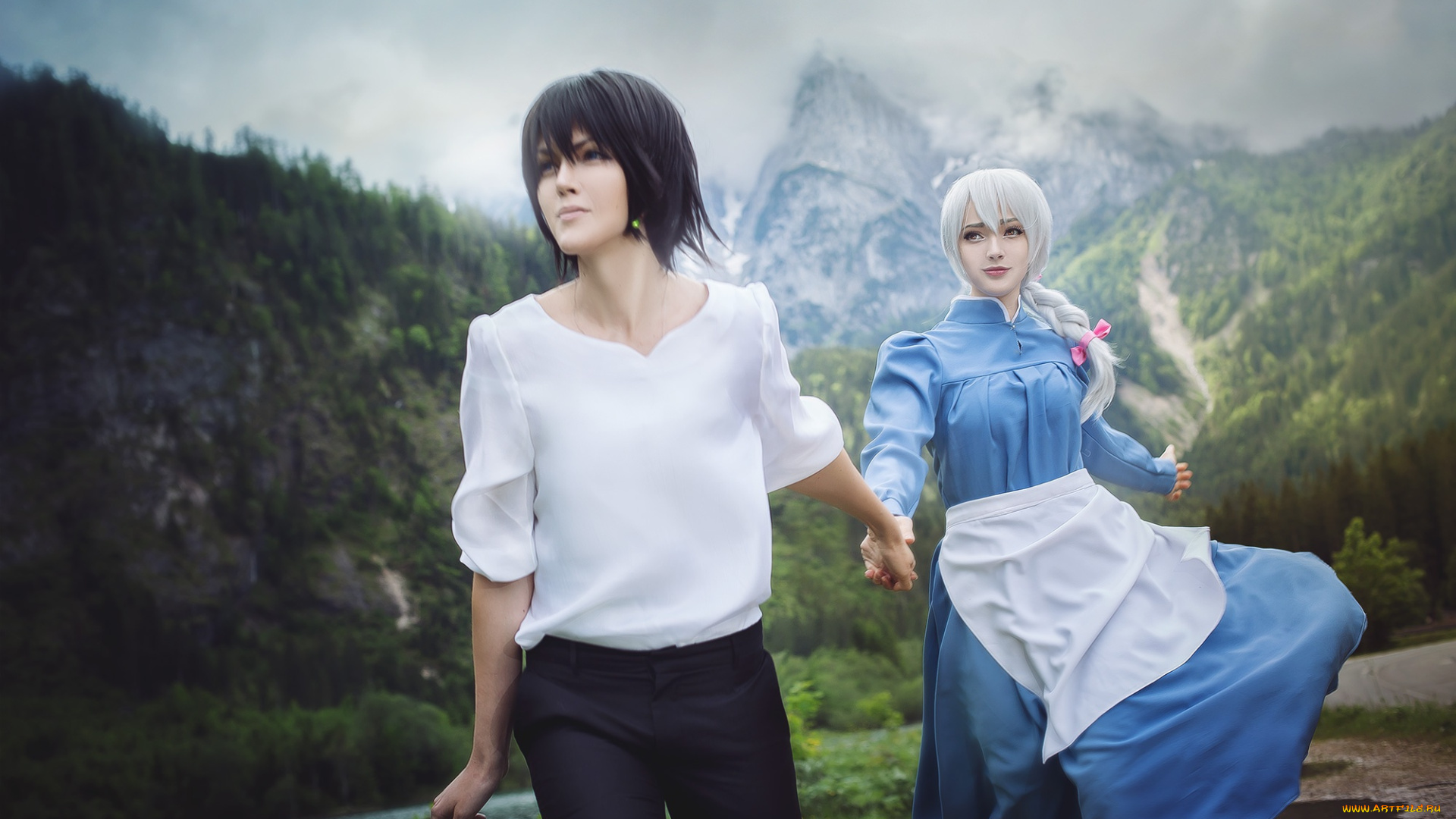 разное, cosplay, , косплей, howl, no, ugoku, shiro, sophie, hatter, аниме