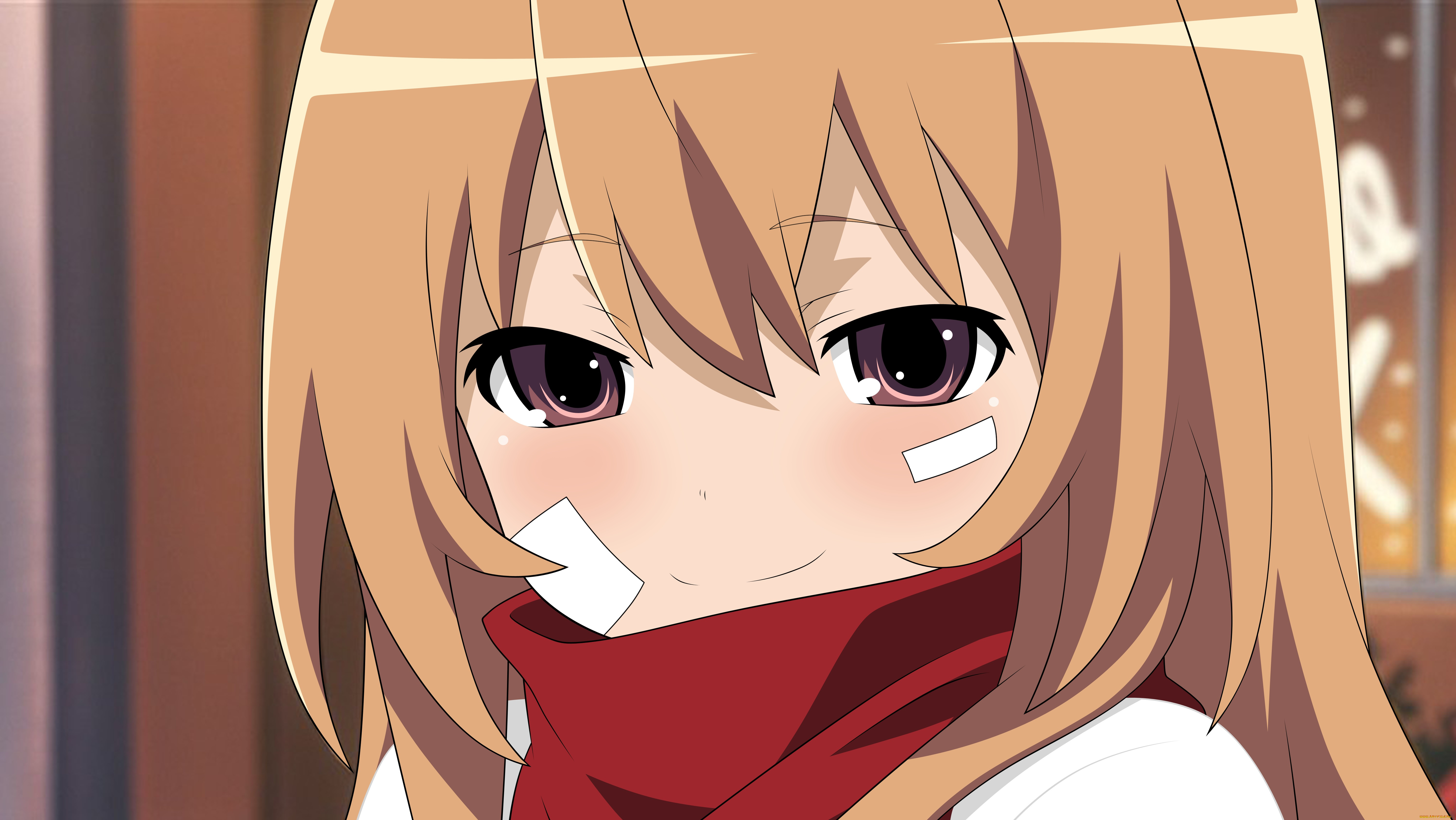 аниме, toradora, фон, взгляд, девушка