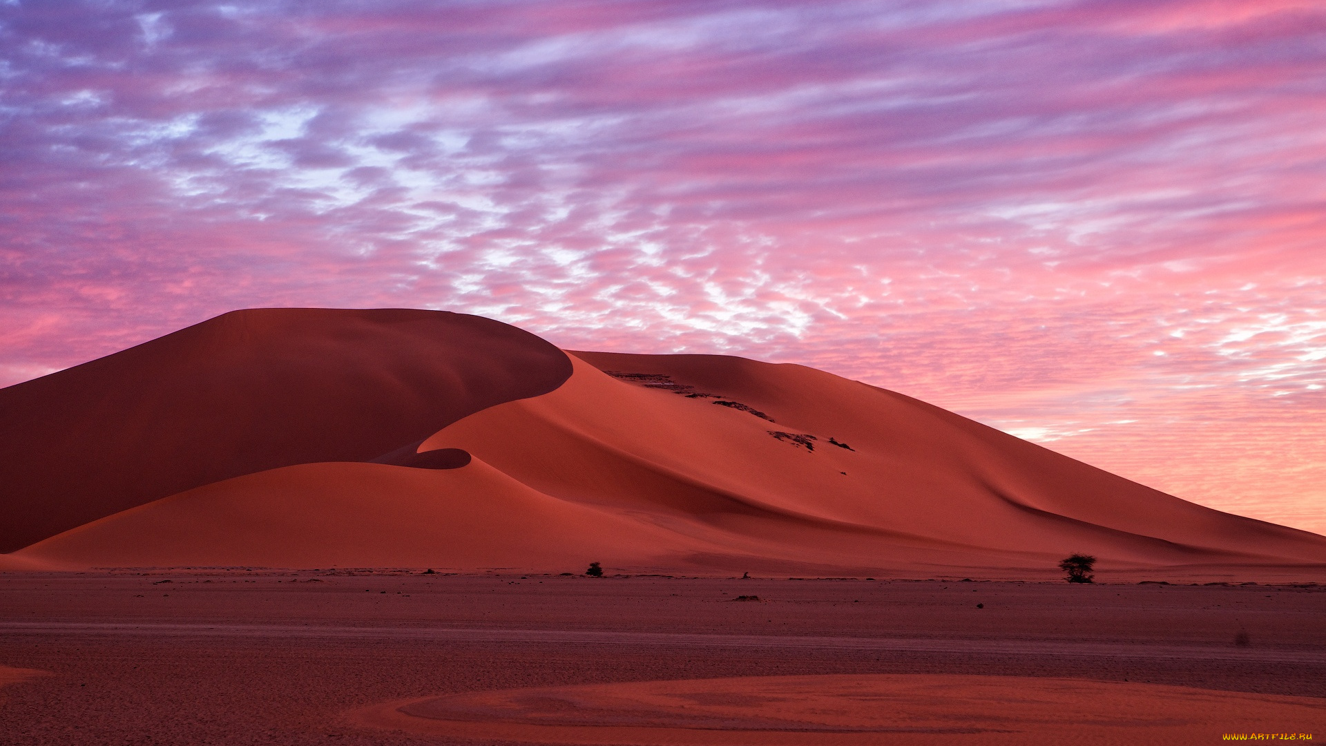 природа, пустыни, вечер, небо, облака, утро, пустыня, песок, дюны