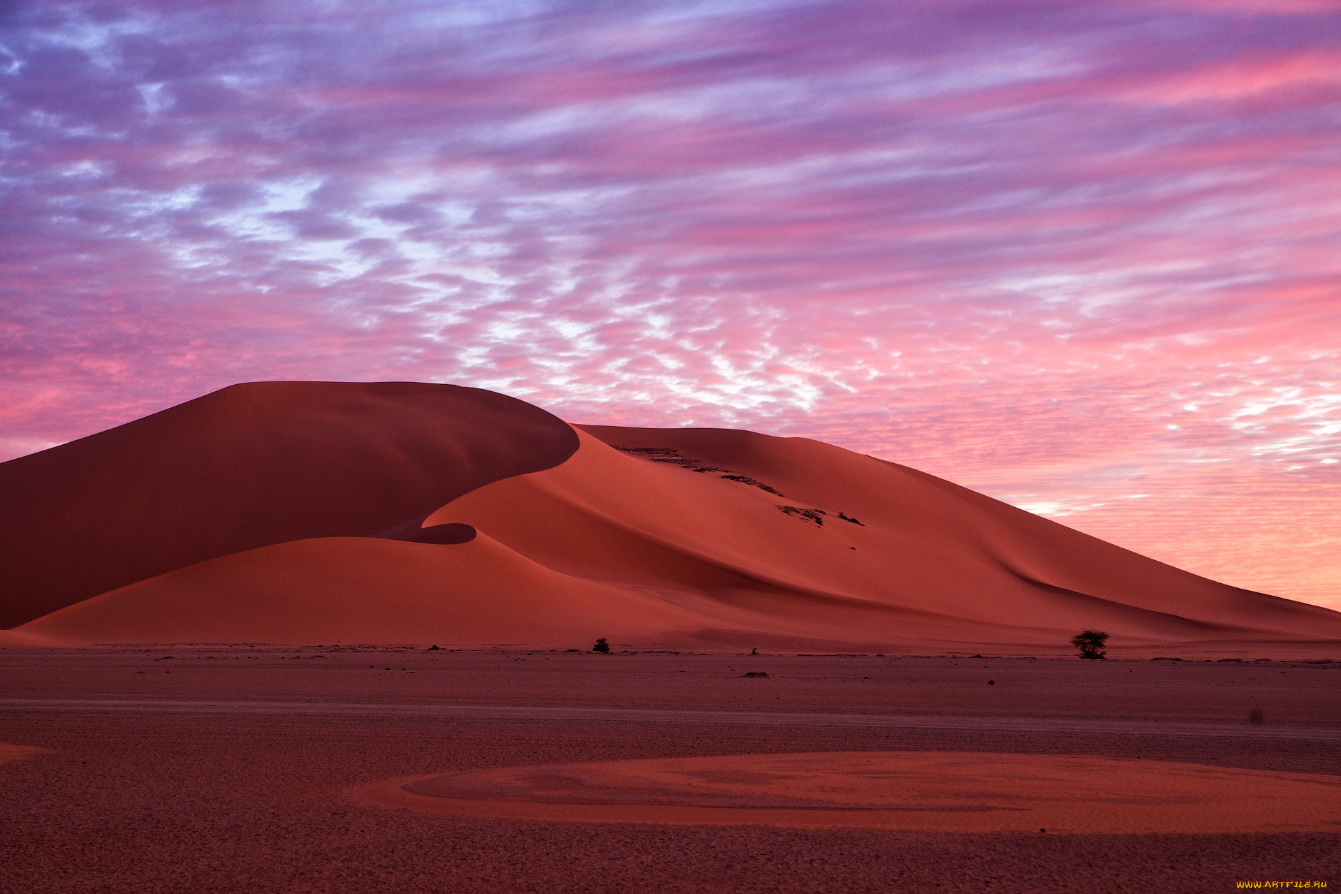 природа, пустыни, вечер, небо, облака, утро, пустыня, песок, дюны