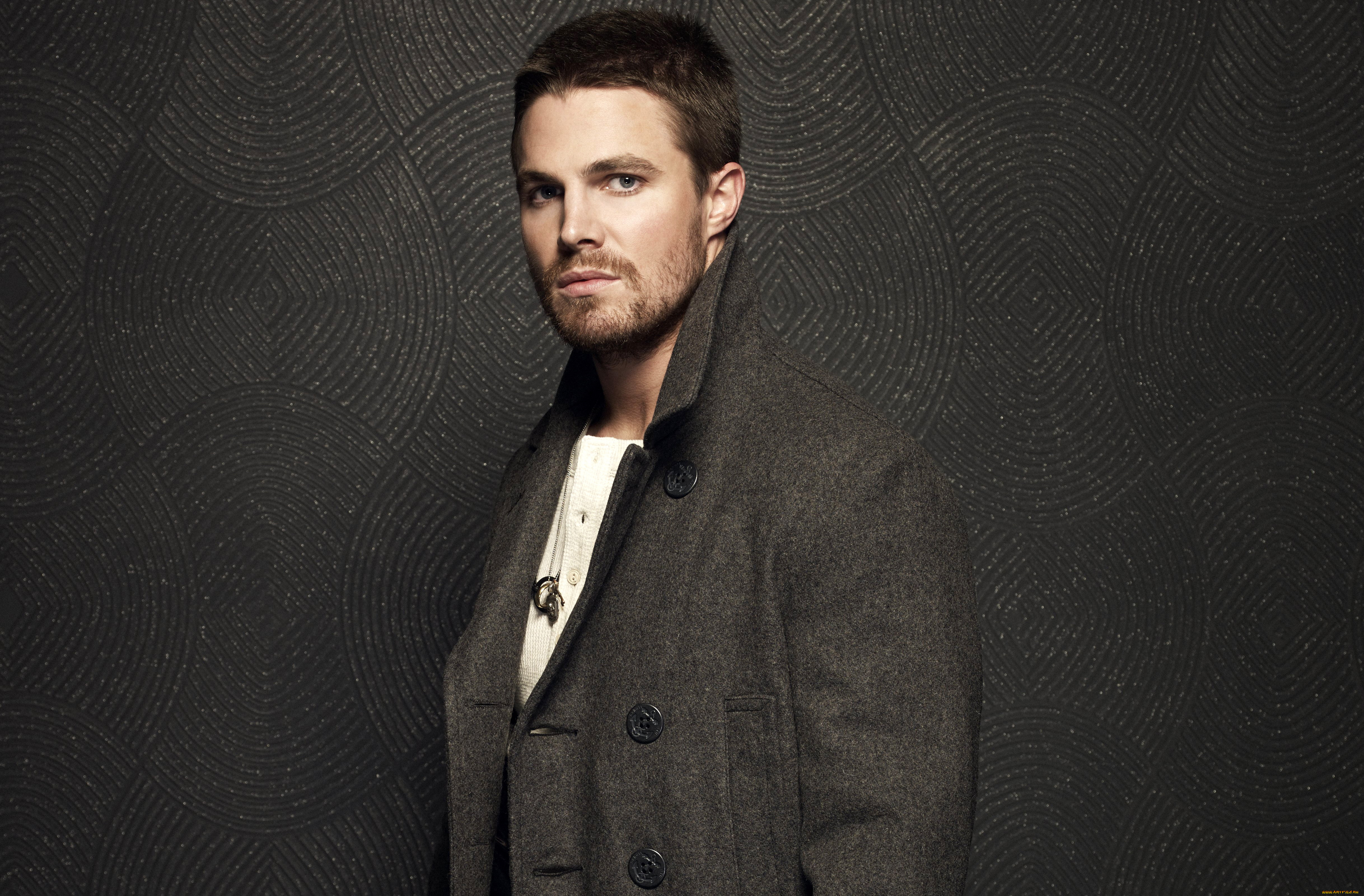 мужчины, stephen, amell, актер, щетина, пальто