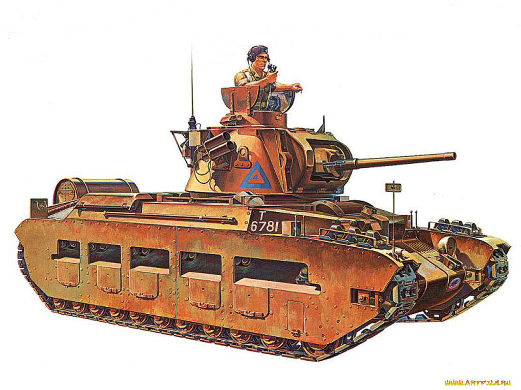 пехотный, танк, mk, ii, mатильда, техника, военная