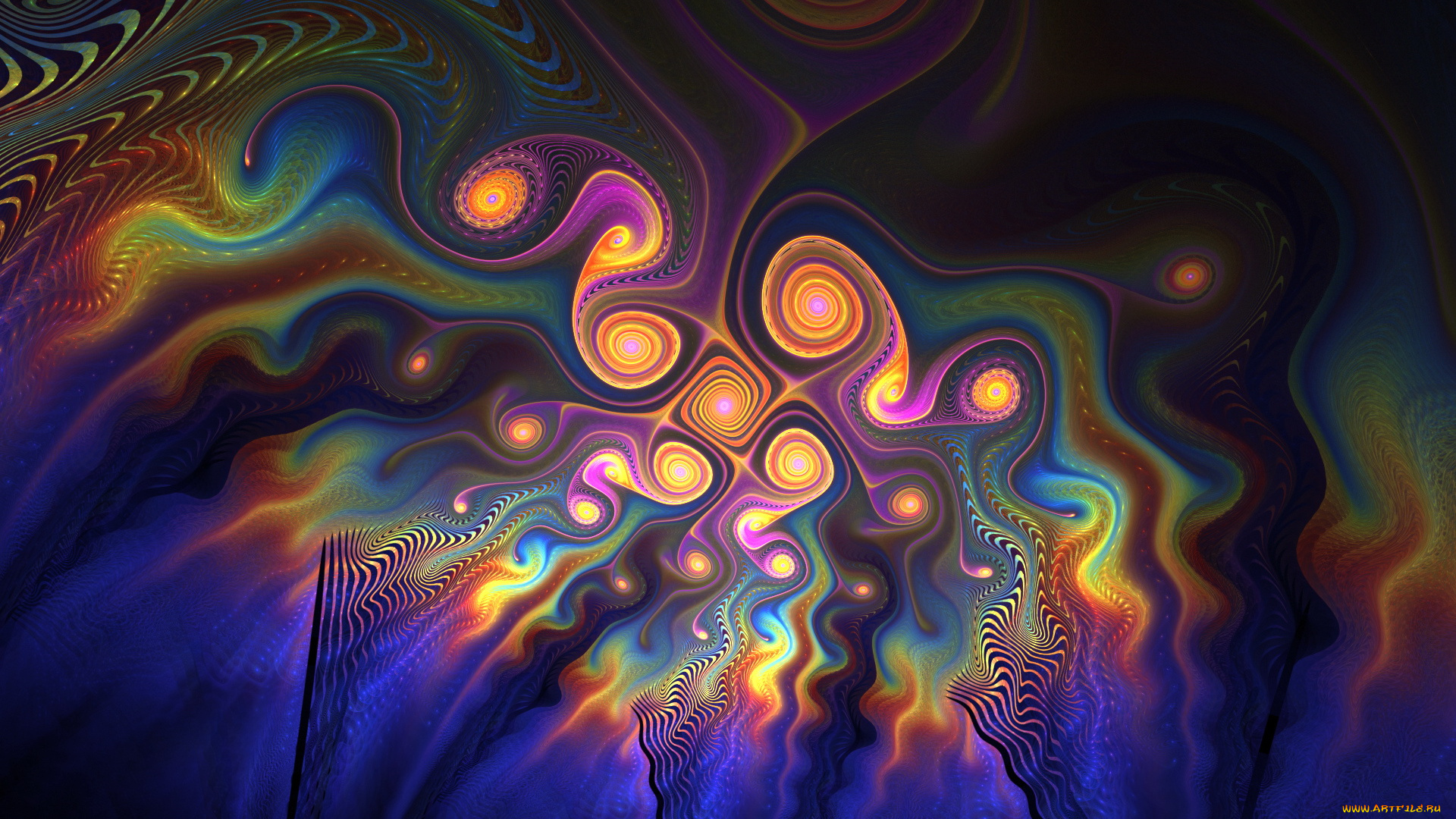 3д, графика, fractal, фракталы