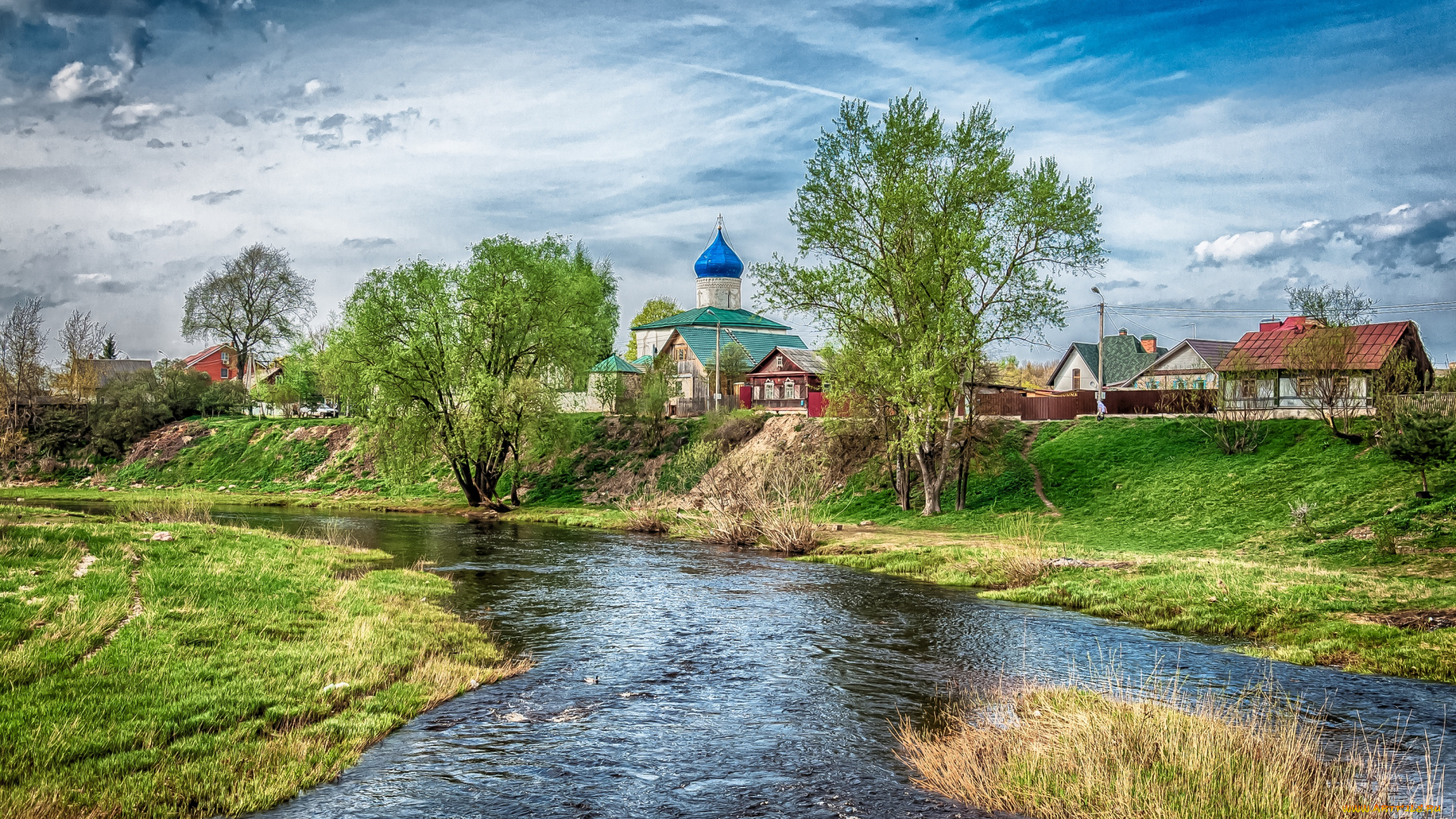 города, пейзажи, псков, hdr