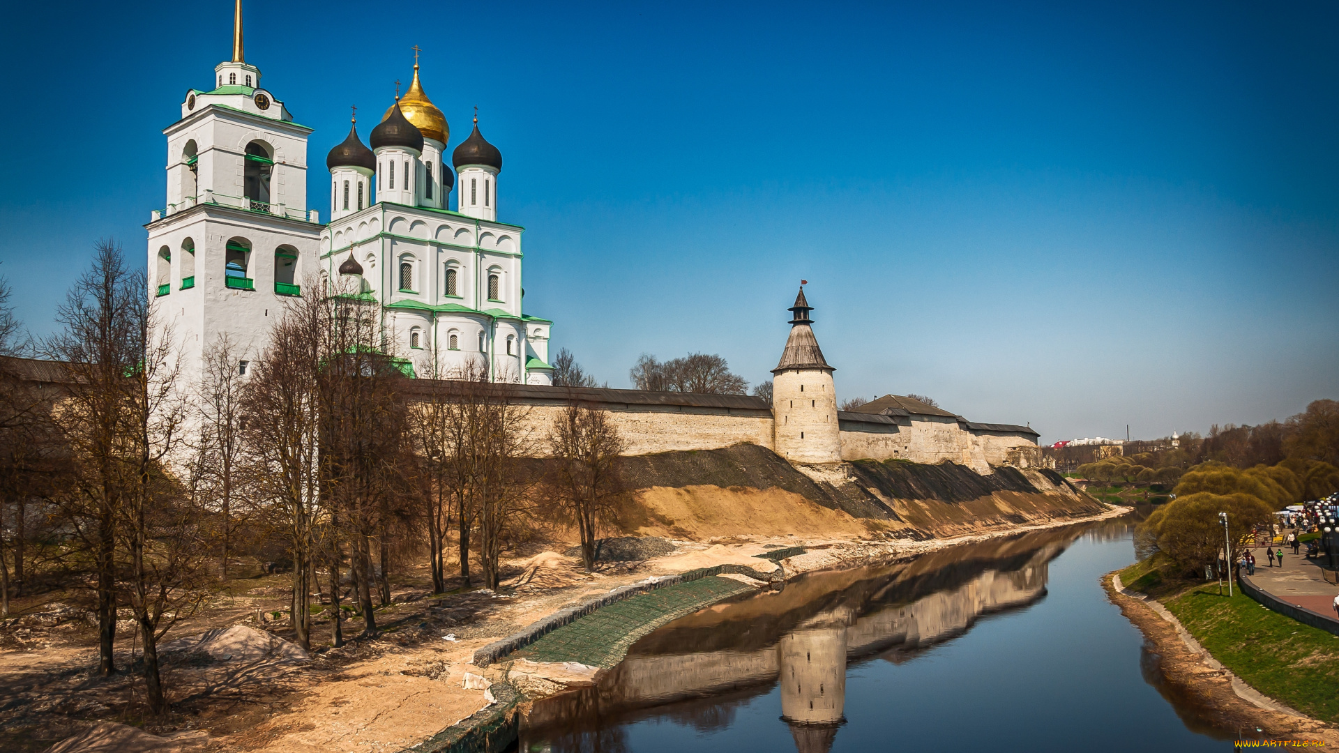 города, православные, церкви, монастыри, псков, hdr