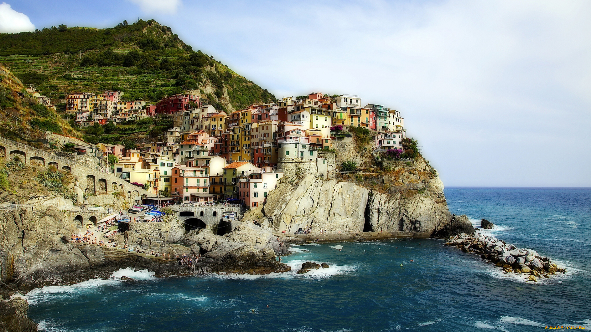 manarola, cinque, terre, italy, города, амальфийское, лигурийское, побережье, италия, пейзаж, манарола, море, скалы, Чинкве-терре