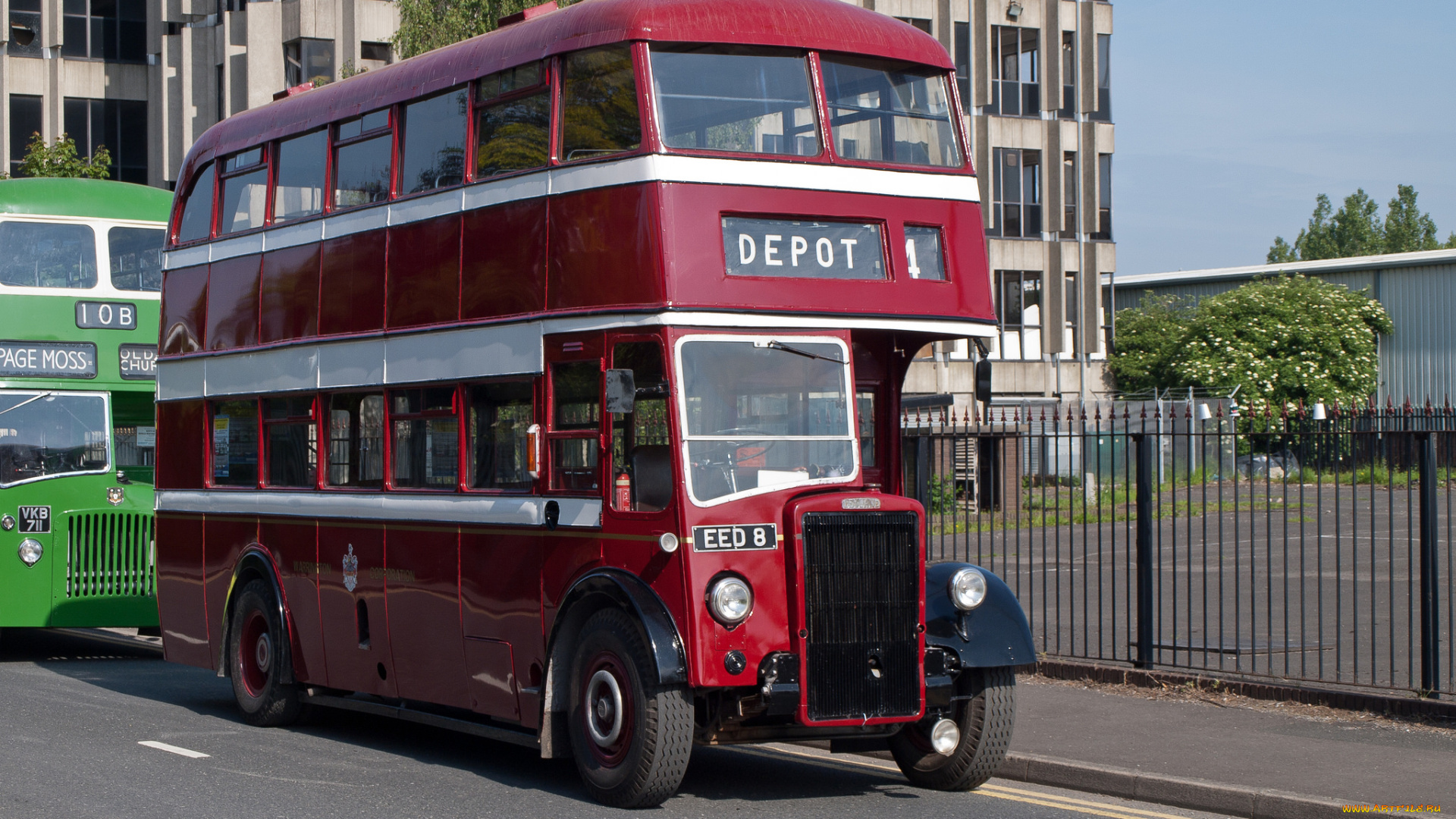 1947, leyland, titan, pd1leyland, alexander, warrington, 38, автомобили, автобусы, общественный, транспорт, автобус