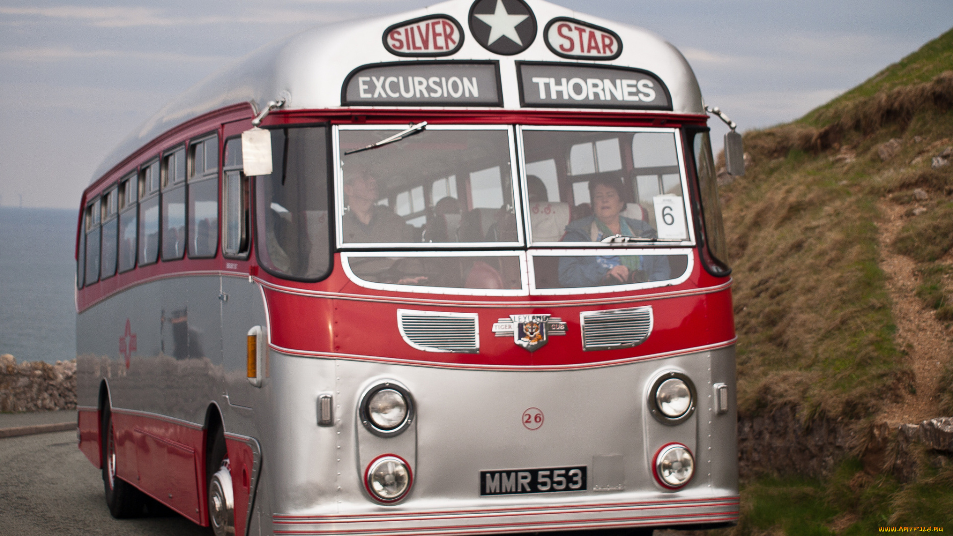 1955, leyland, tiger, cubharrington, silver, star, 26, автомобили, автобусы, общественный, транспорт, автобус