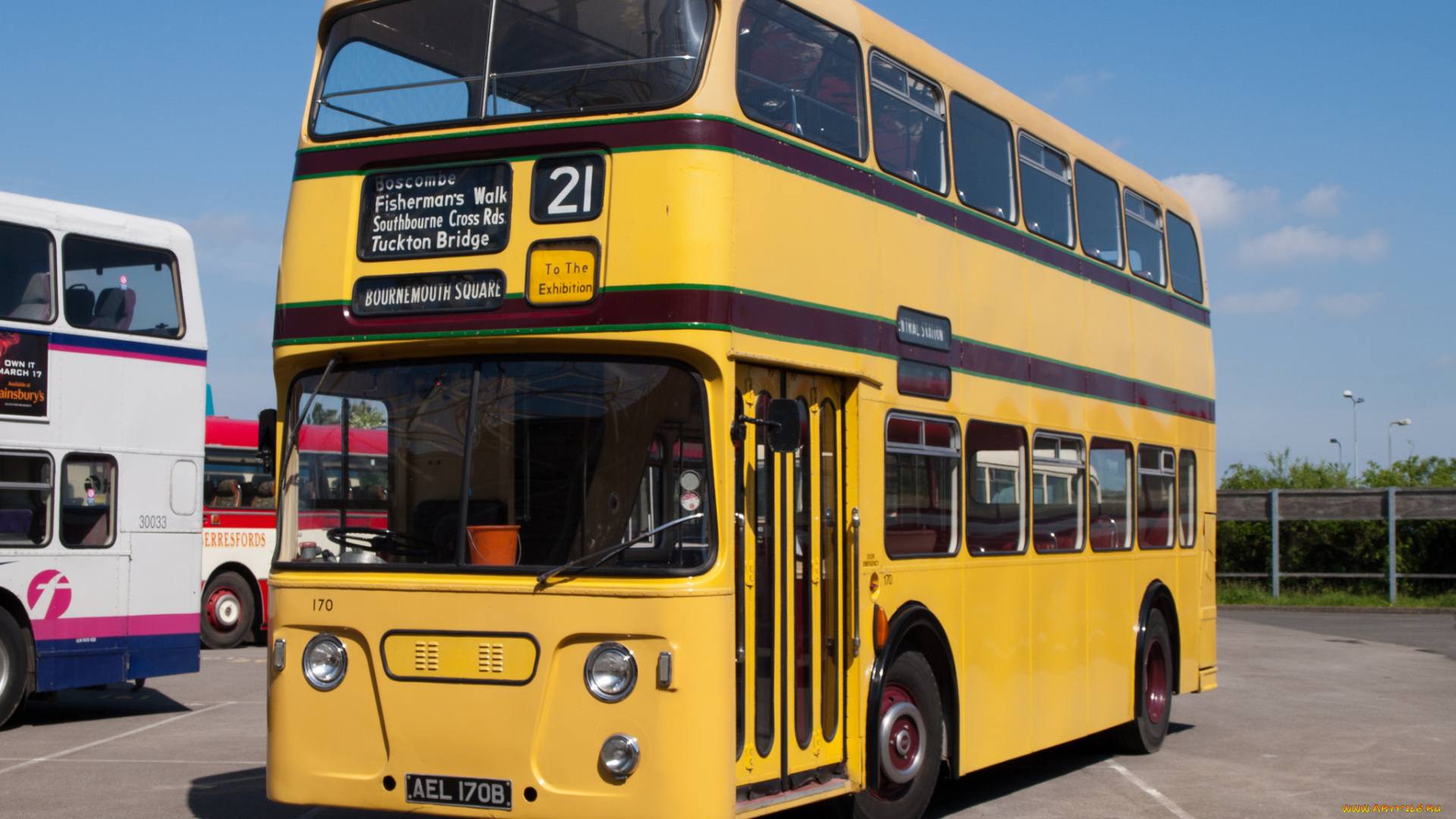 1964, leyland, atlanteanweymann, bournmouth, 170, автомобили, автобусы, общественный, транспорт, автобус